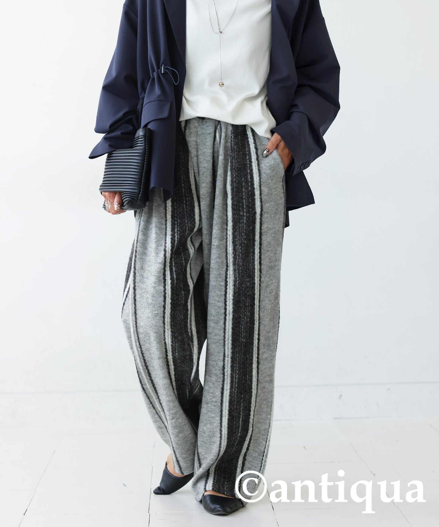 Striped pattern Pants Ladies