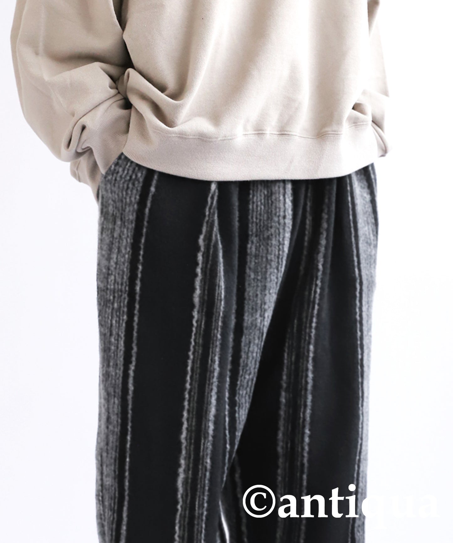 Striped pattern Pants Men's