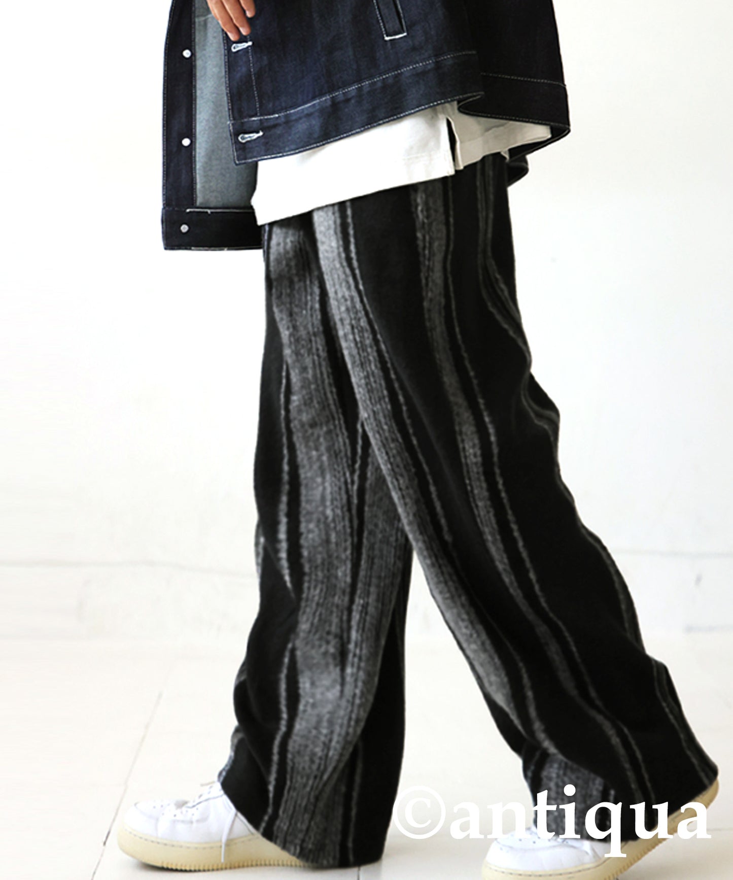 Striped pattern Pants Men's