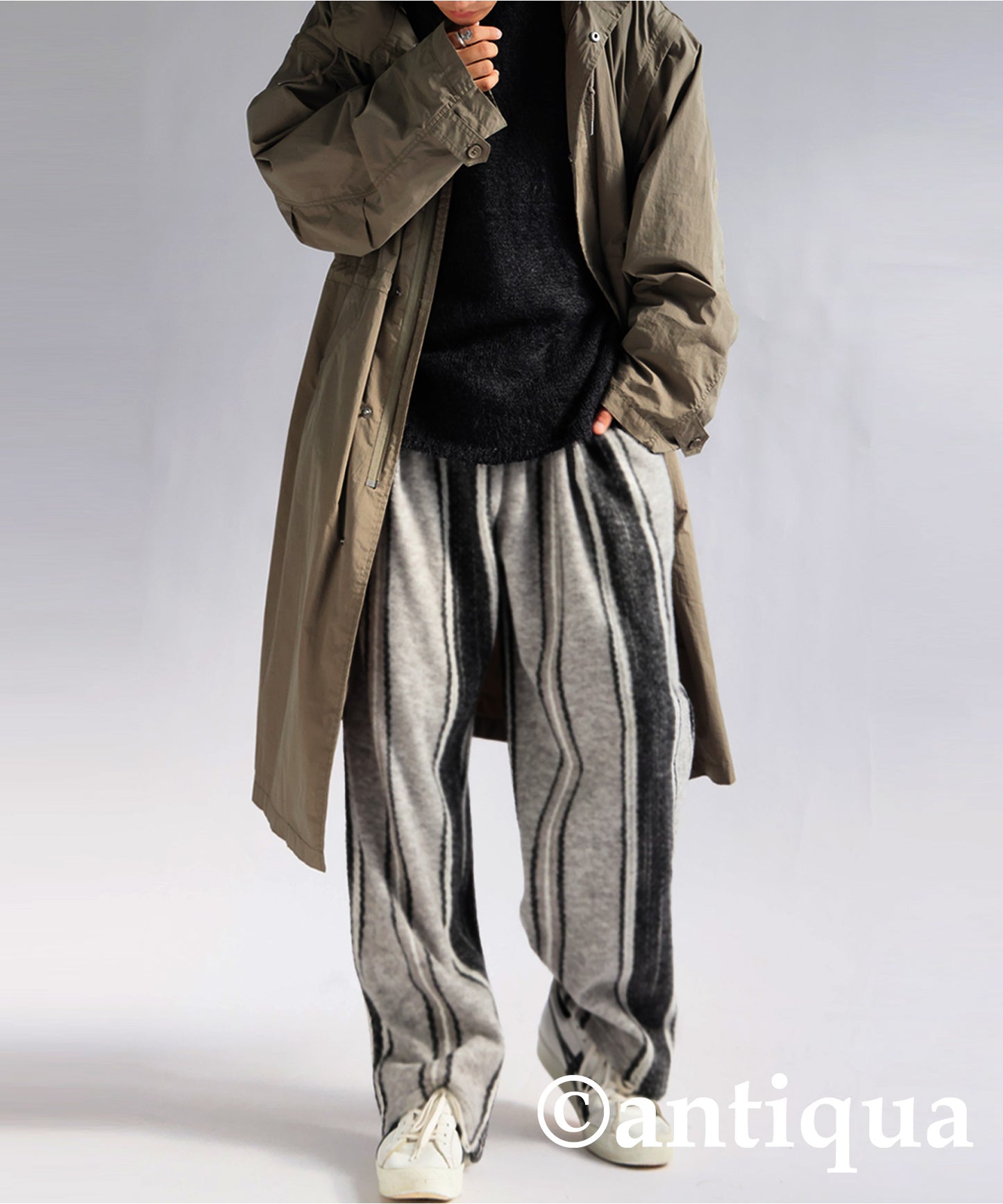 Striped pattern Pants Men's