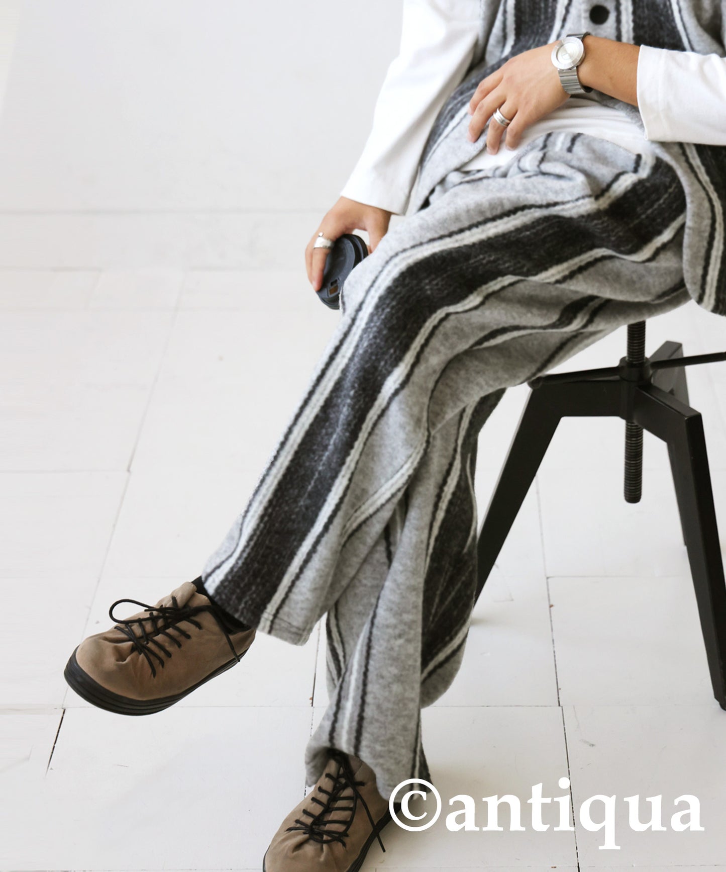 Striped pattern Pants Men's