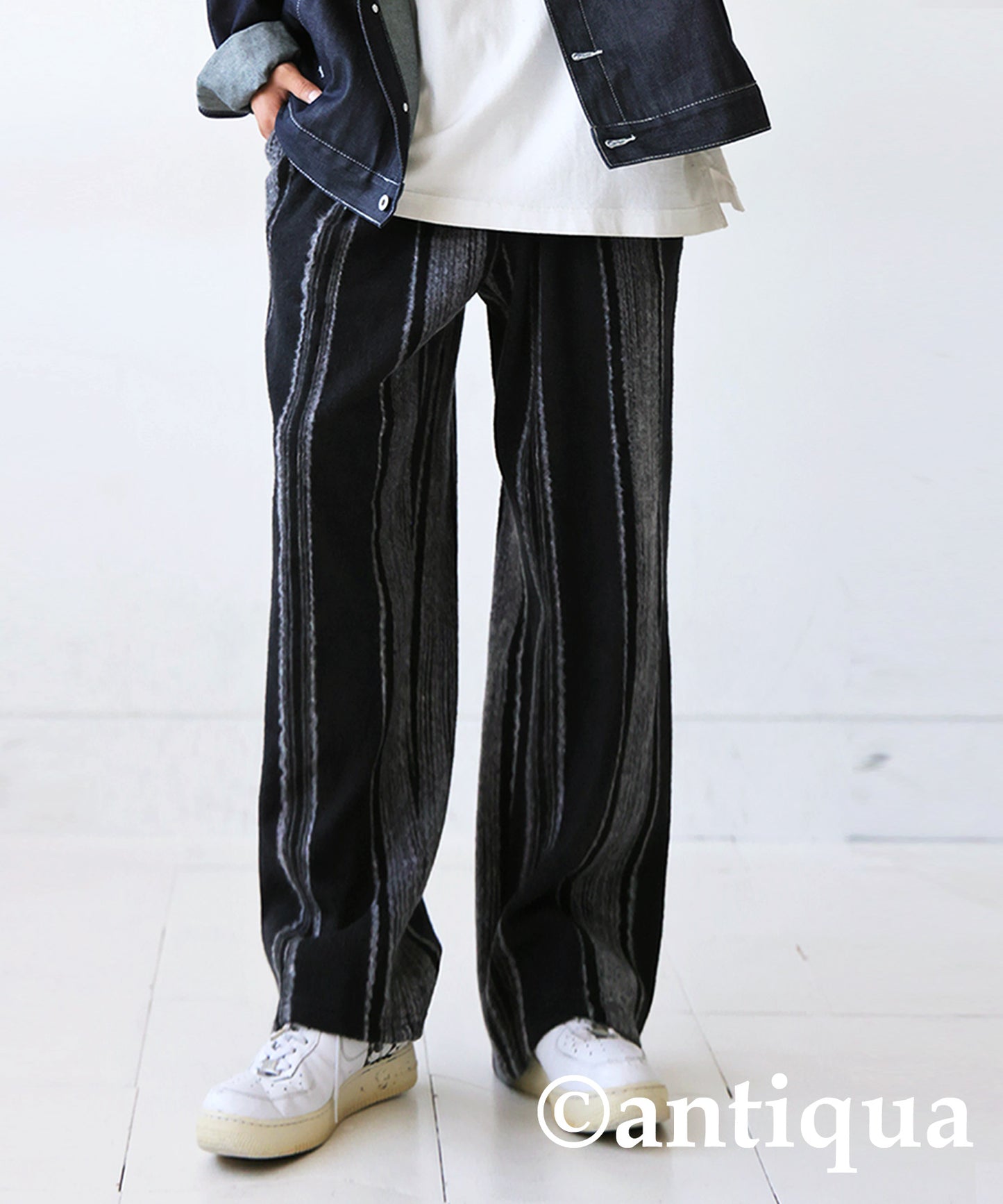 Striped pattern Pants Men's