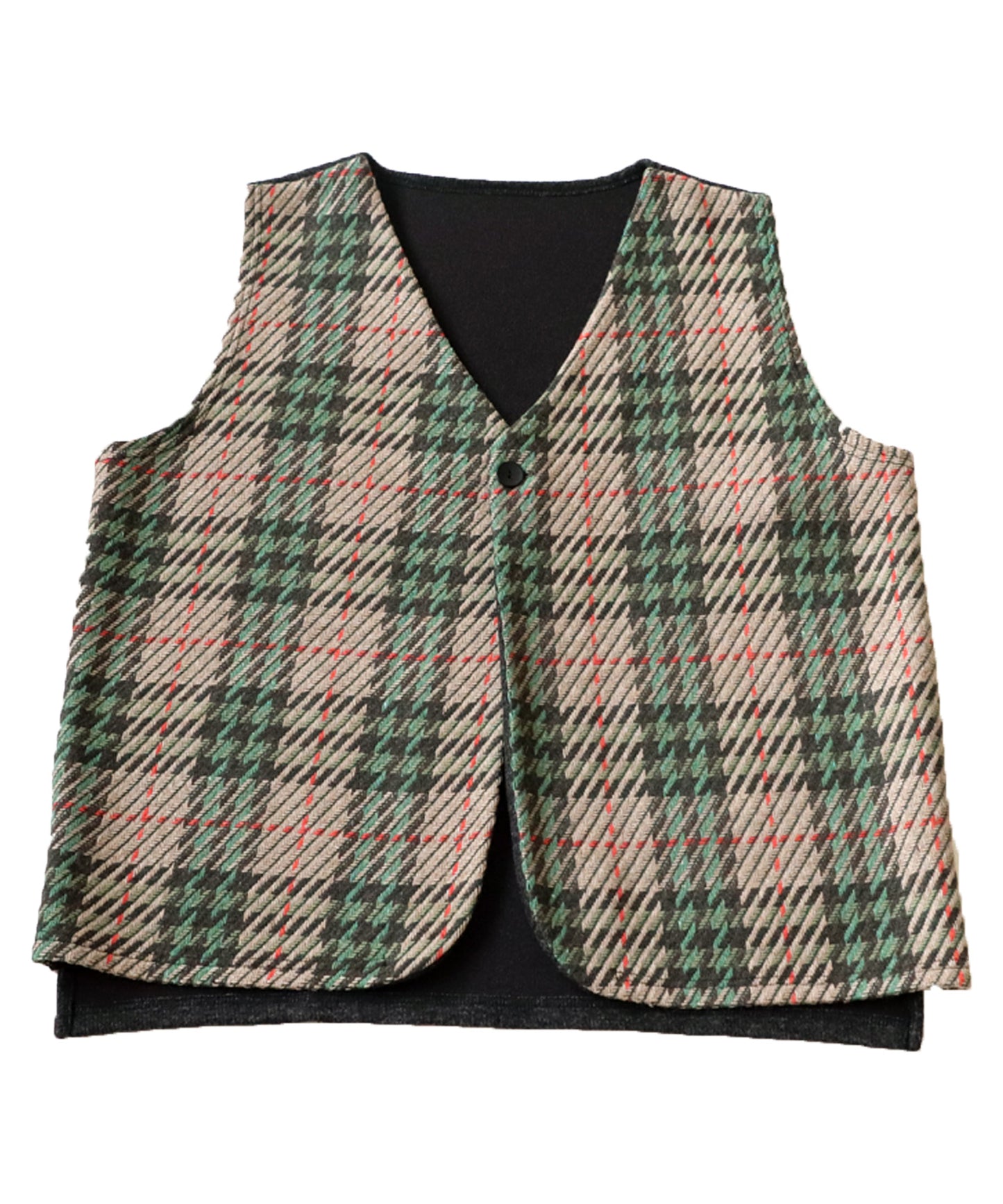 Check Pattern Vest Men's