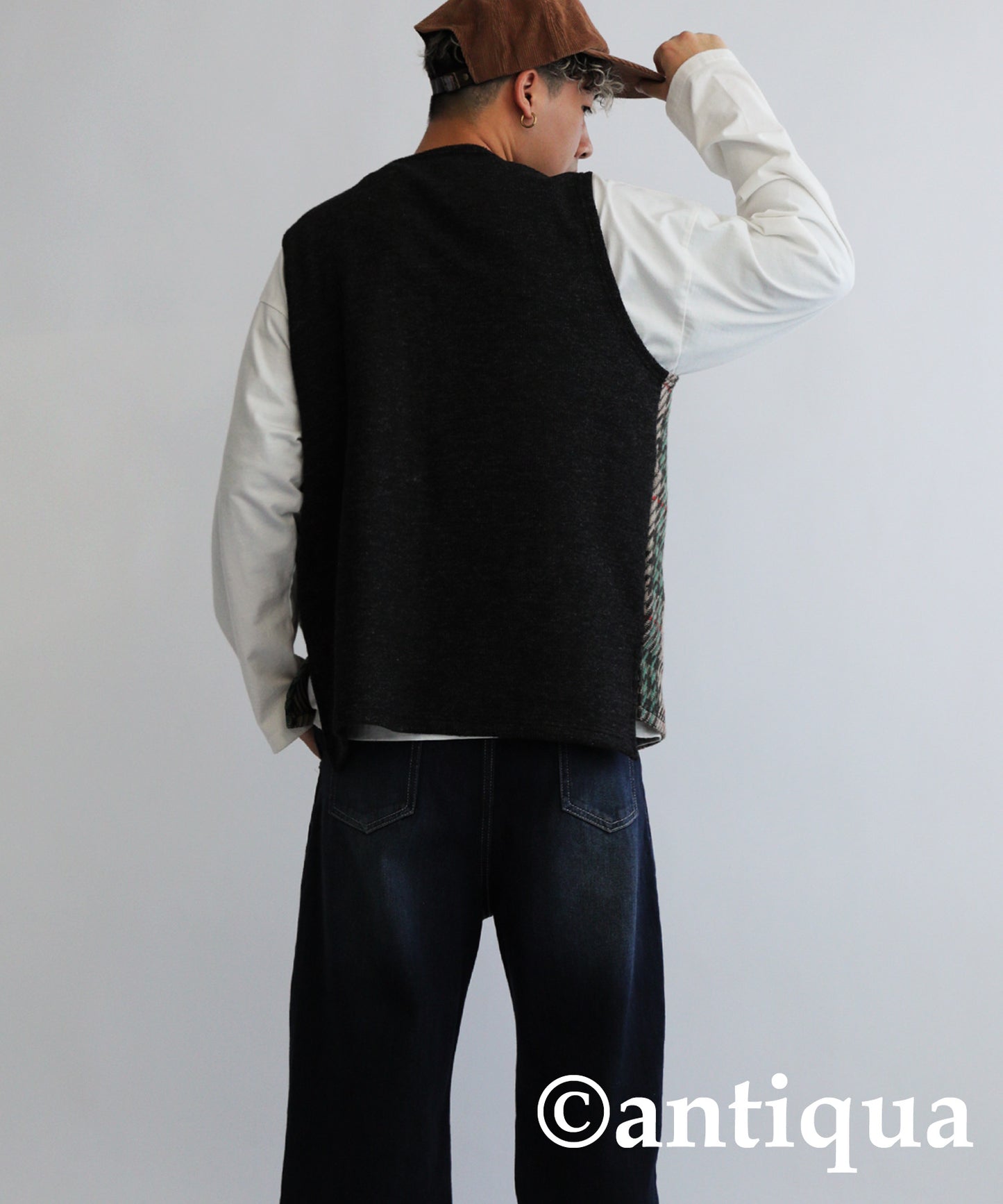 Check Pattern Vest Men's