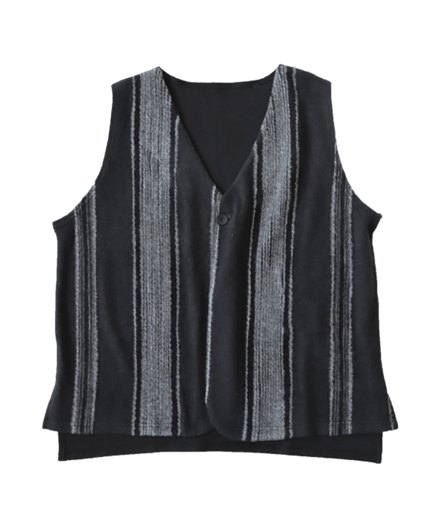 Striped pattern Vest Ladies