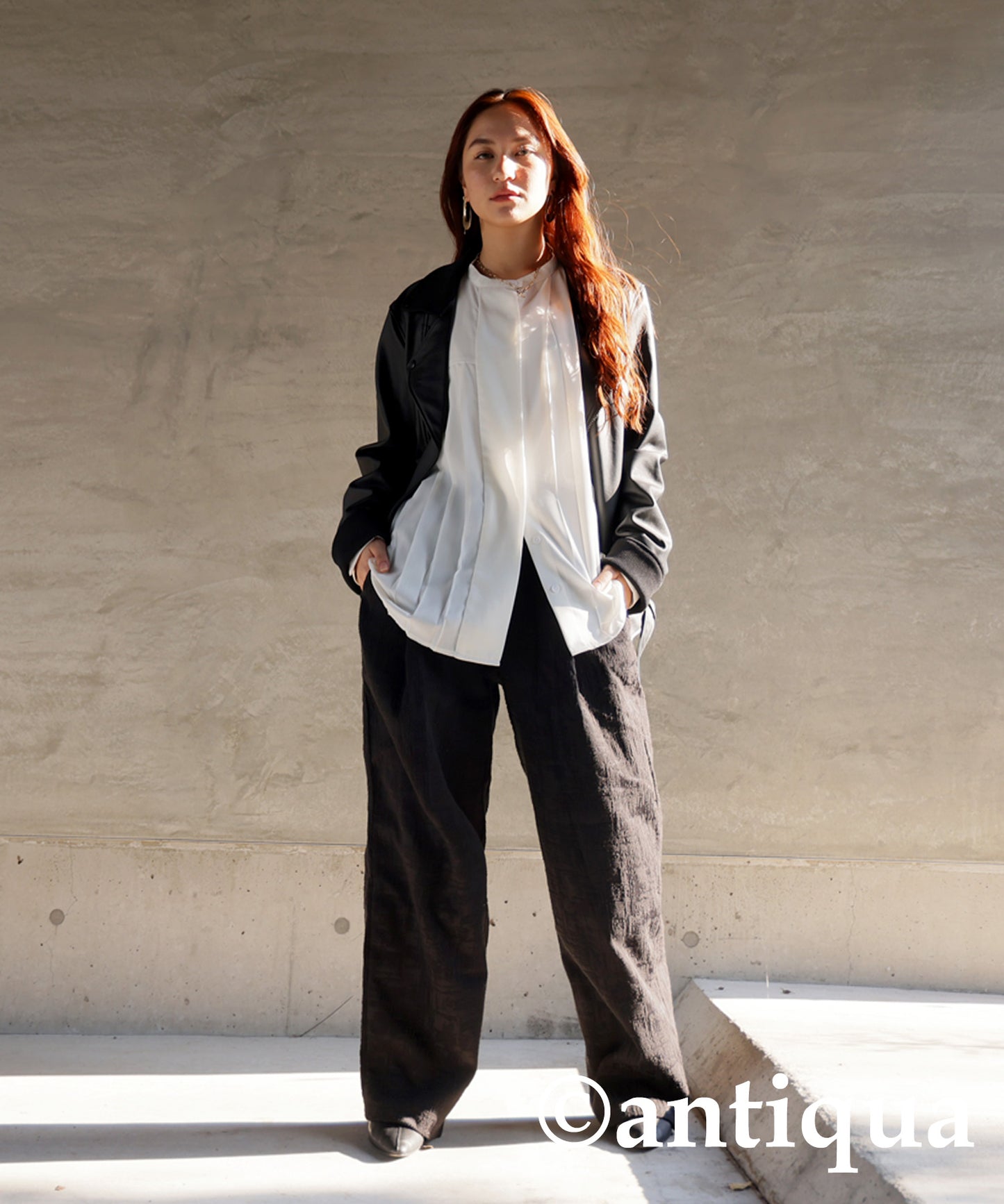 Nuance Pattern Jacquard Pants Ladies