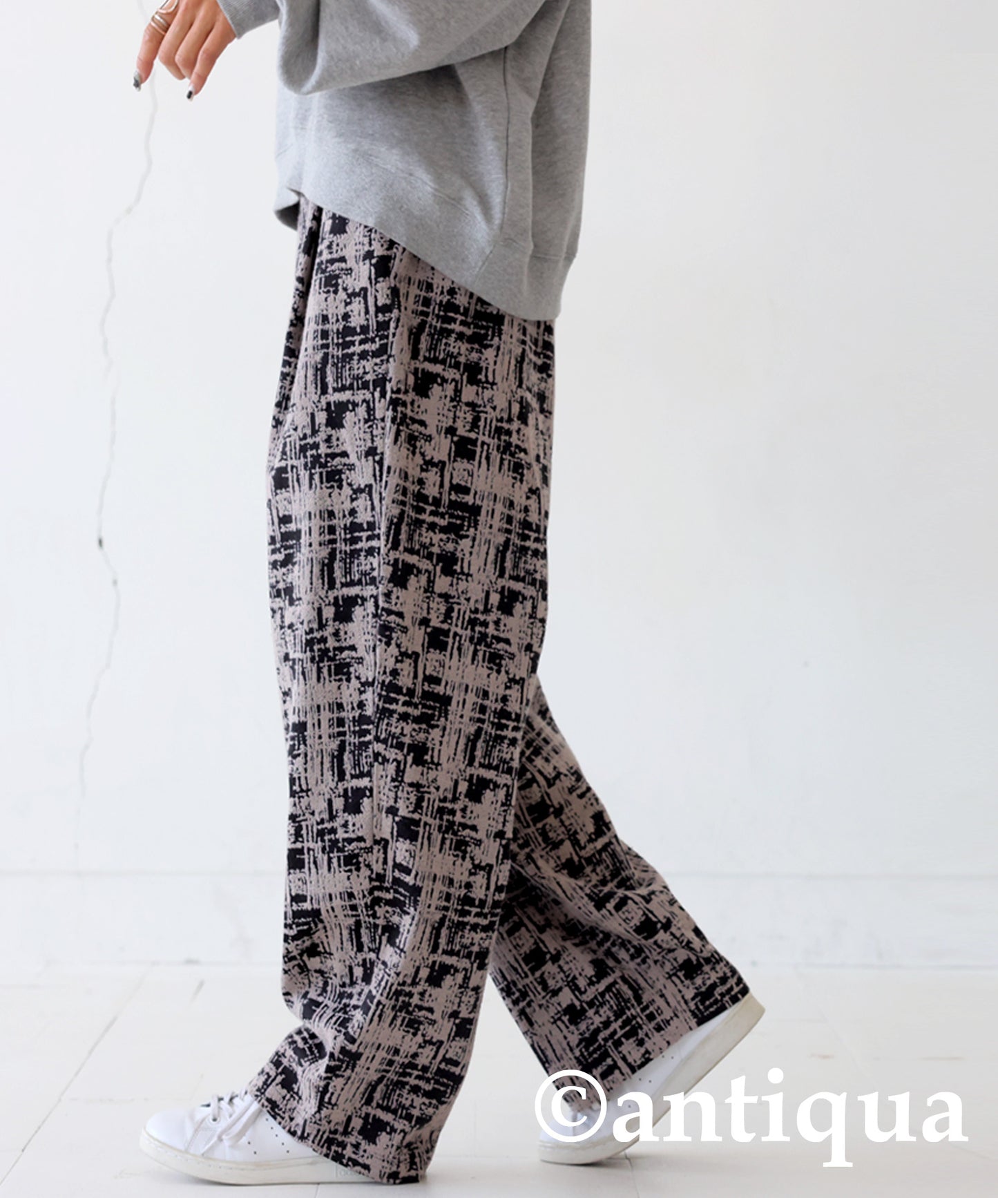 Nuance Pattern Jacquard Pants Ladies