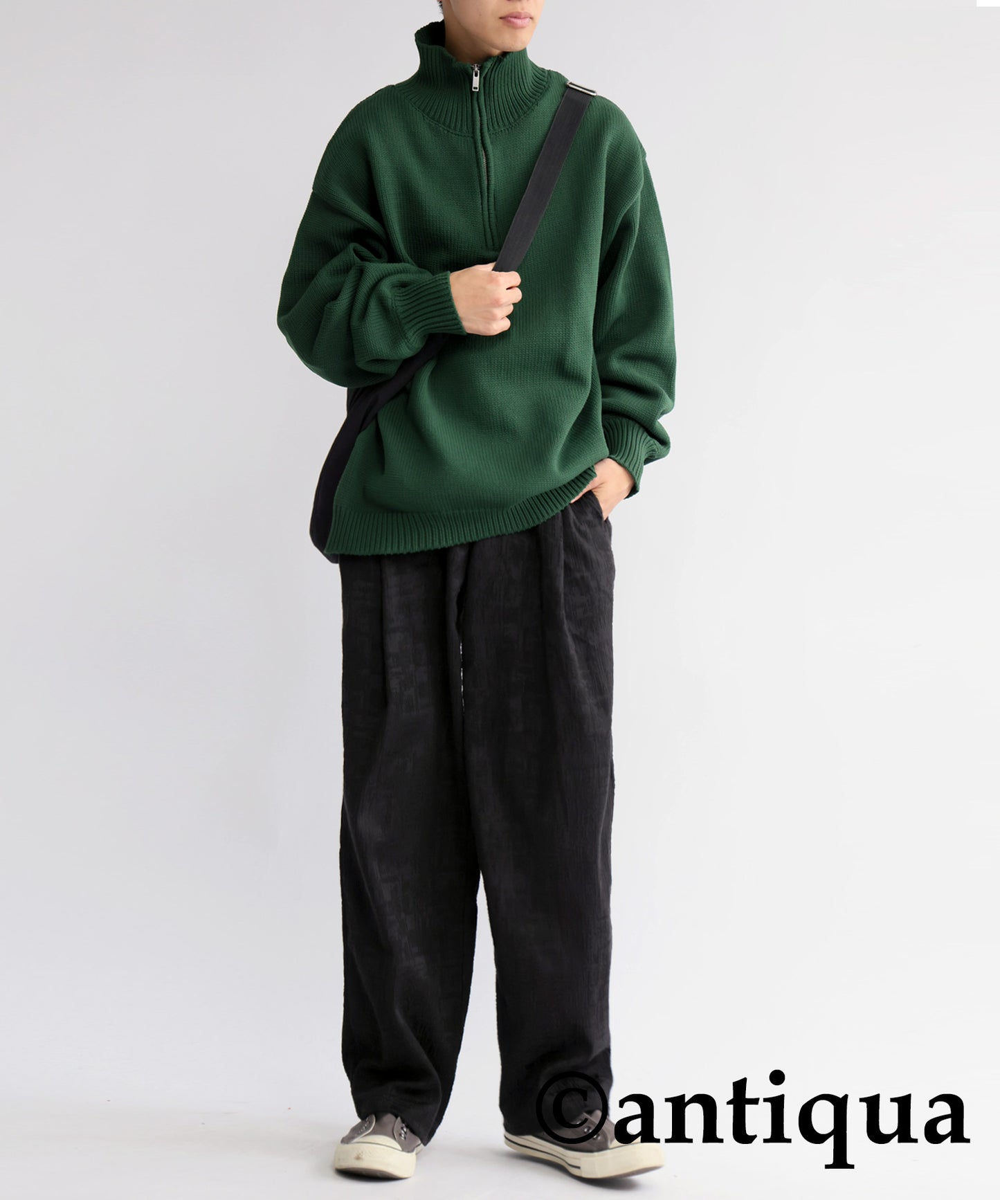 Nuance Pattern Jacquard Pants Men's