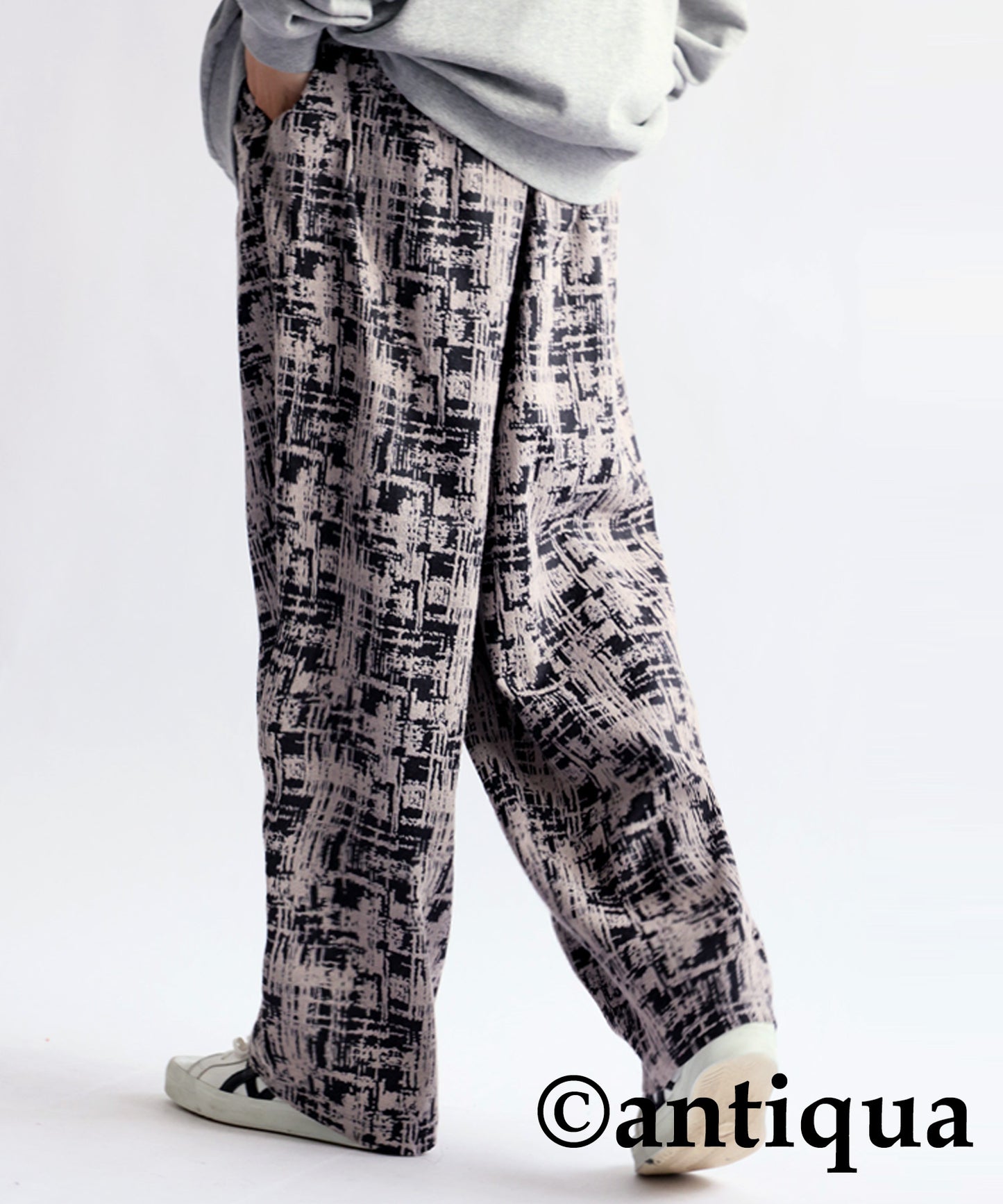 Nuance Pattern Jacquard Pants Men's