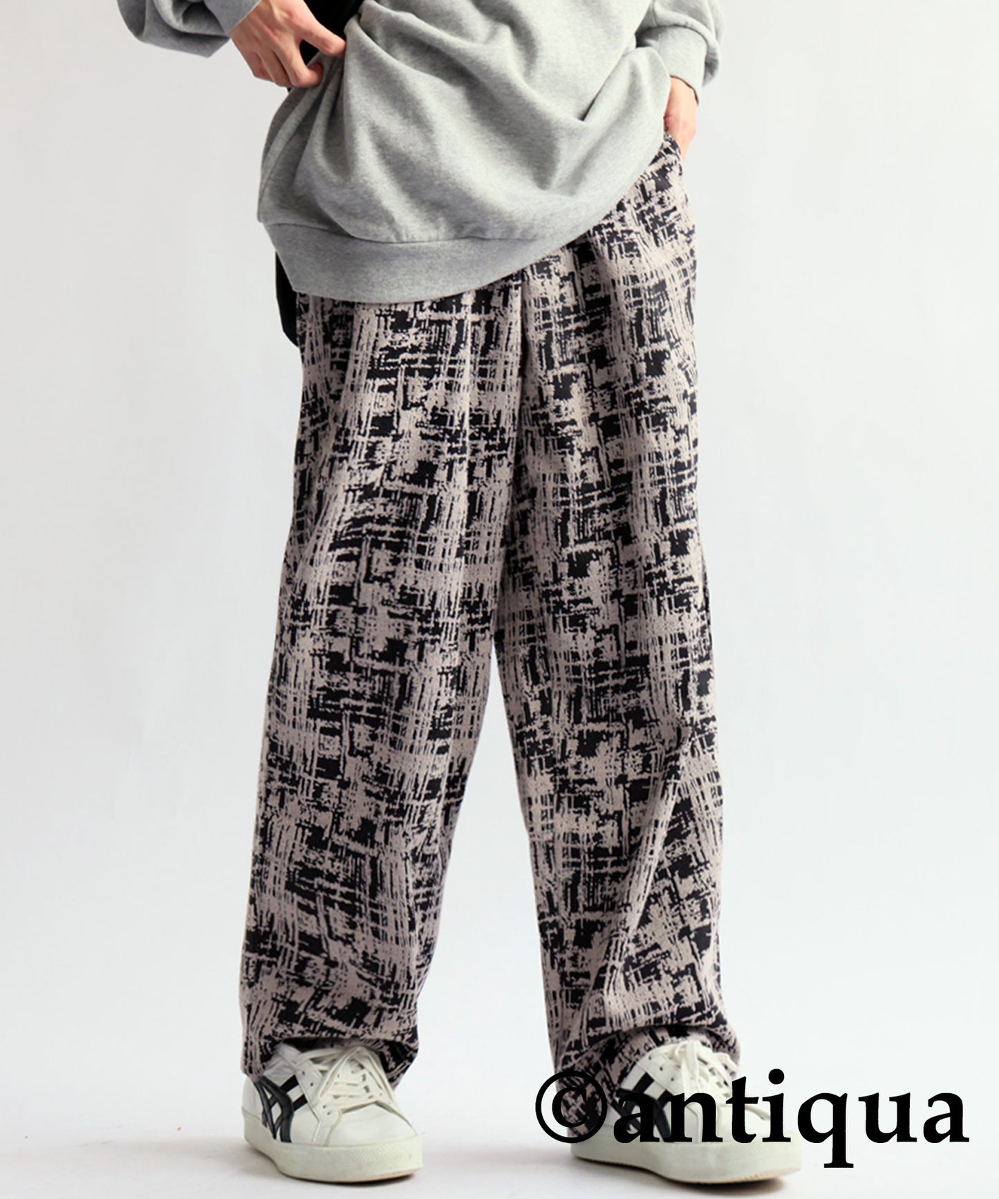 Nuance Pattern Jacquard Pants Men's