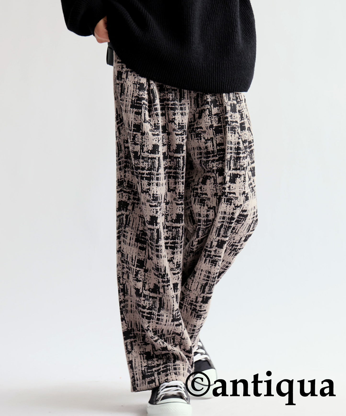 Nuance Pattern Jacquard Pants Men's