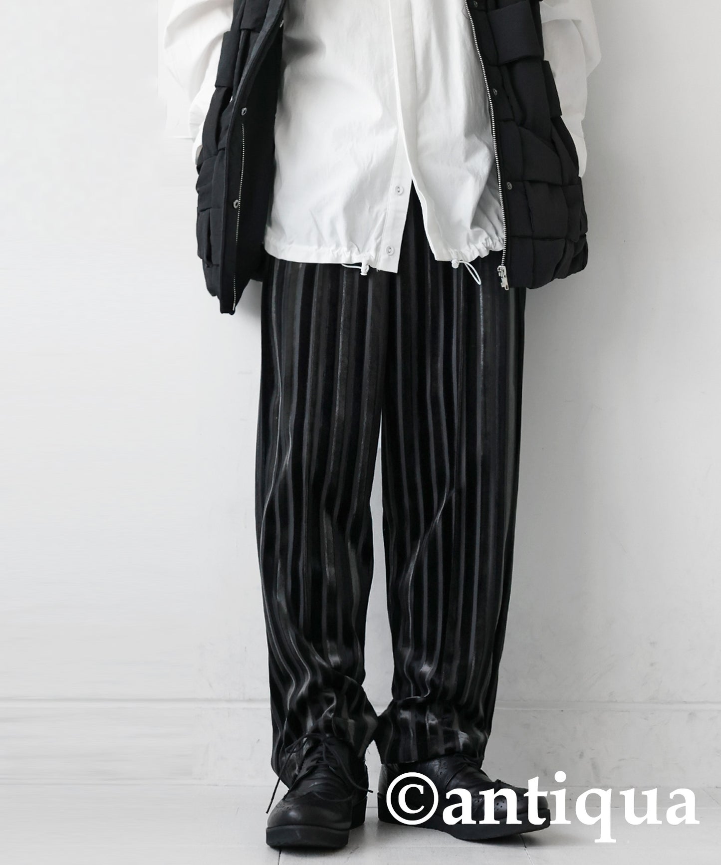 Stripe velour Pants Men's