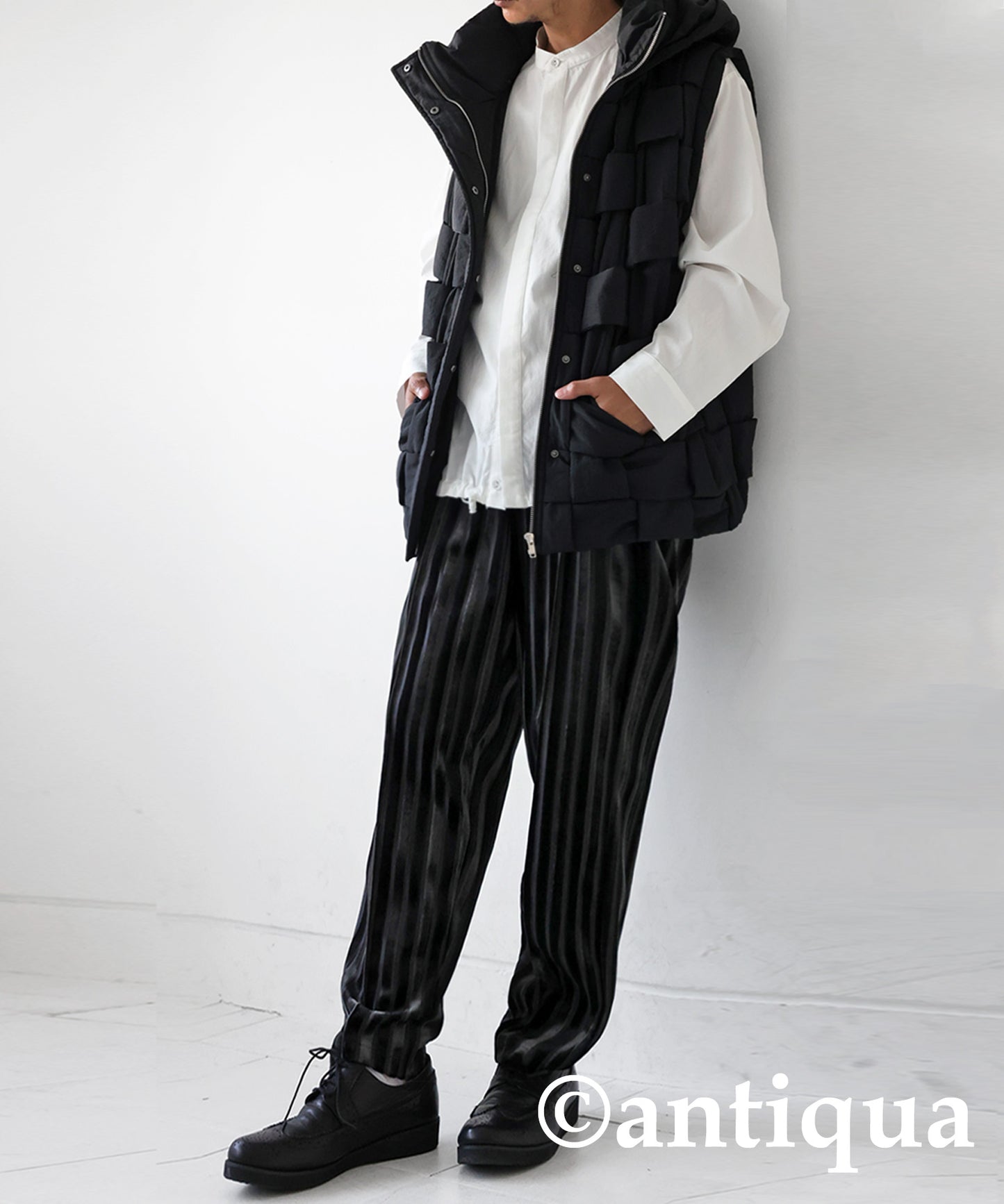 Stripe velour Pants Men's