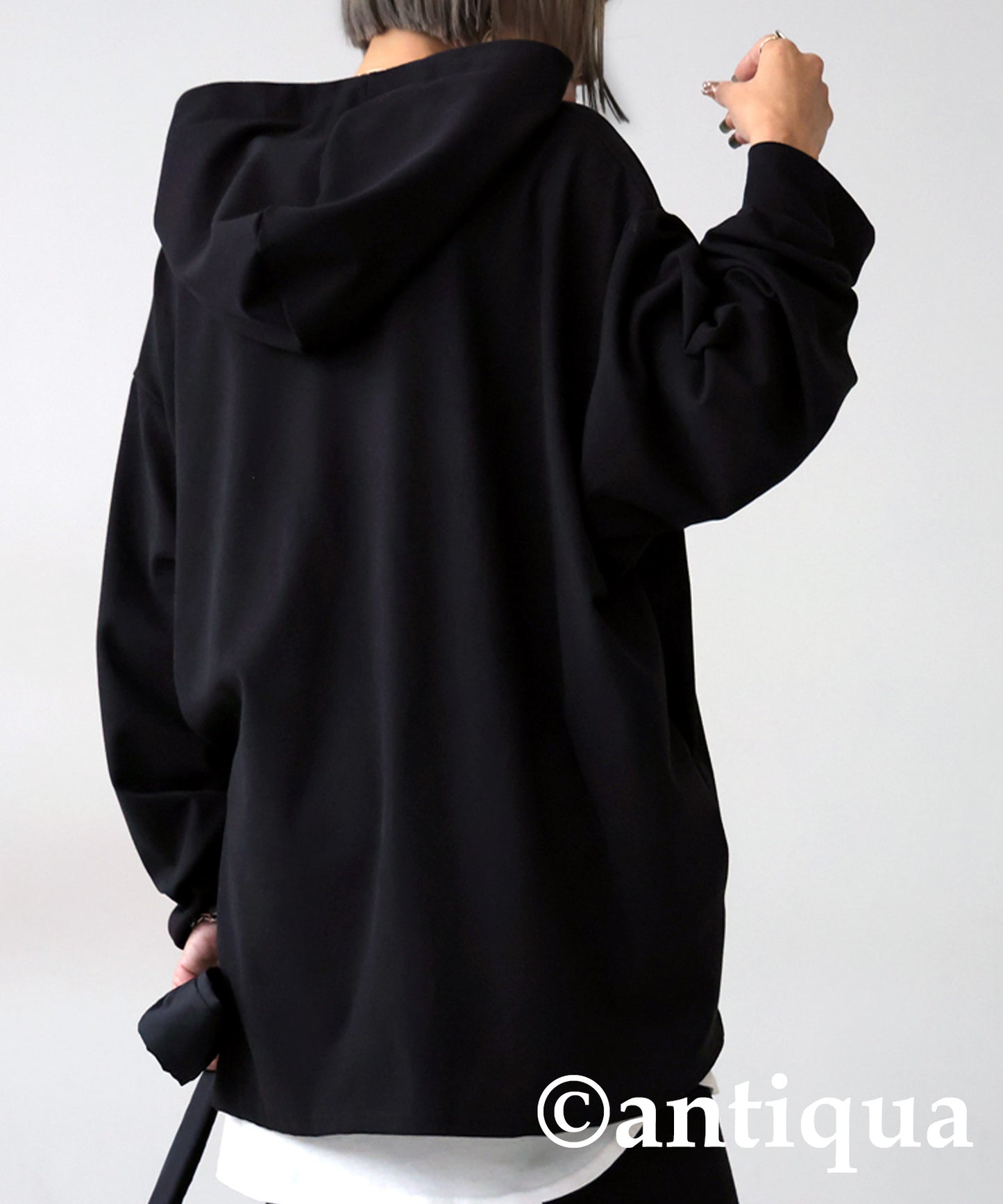 Pocket Design Hoodie Ladies