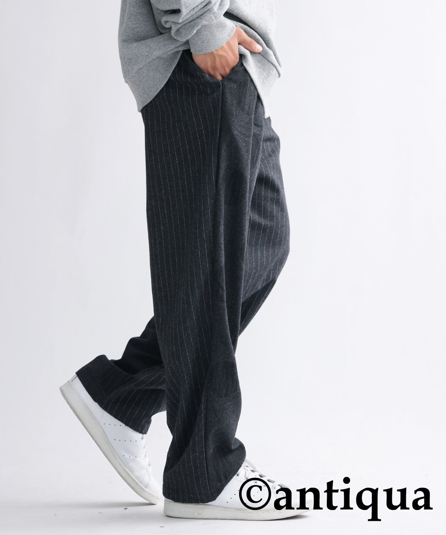 Asymmetry Design Wool Mixed Pants Men's