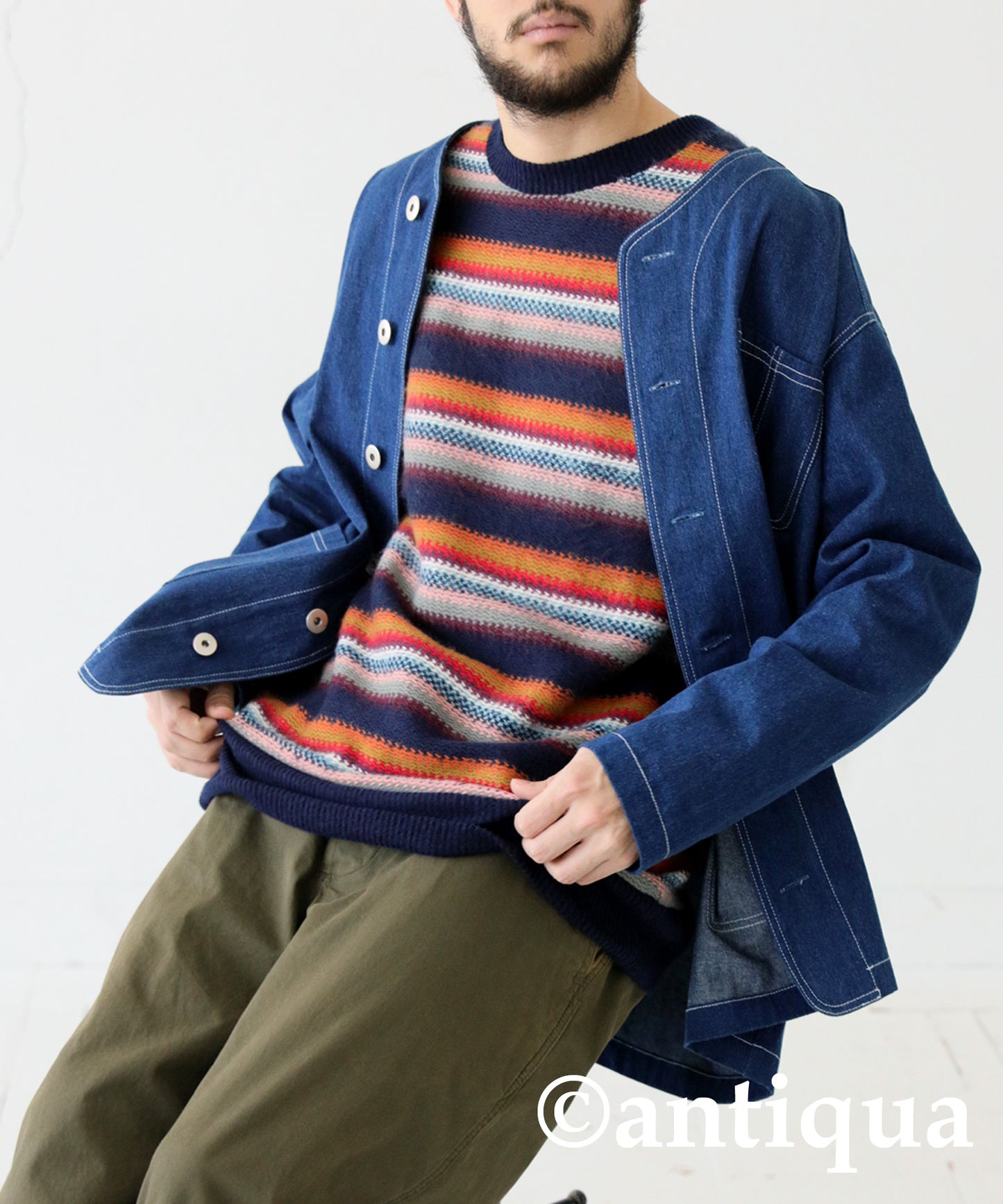 Stripe Knit Men's