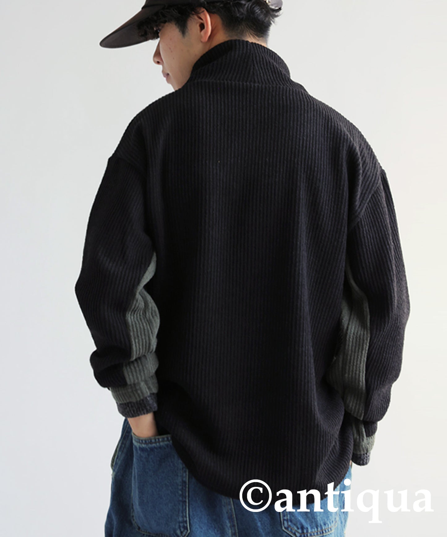 Layered Blading Color Knit Men’s