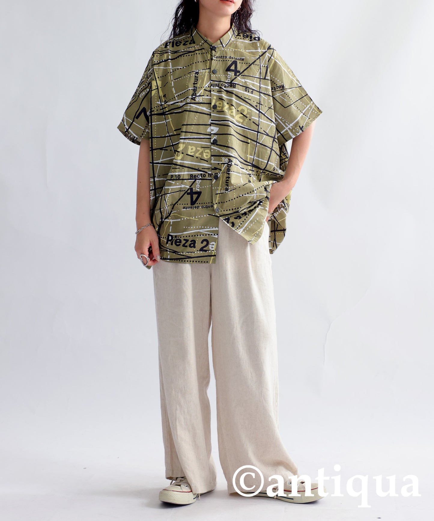 All-Over Pattern Shirt Ladies