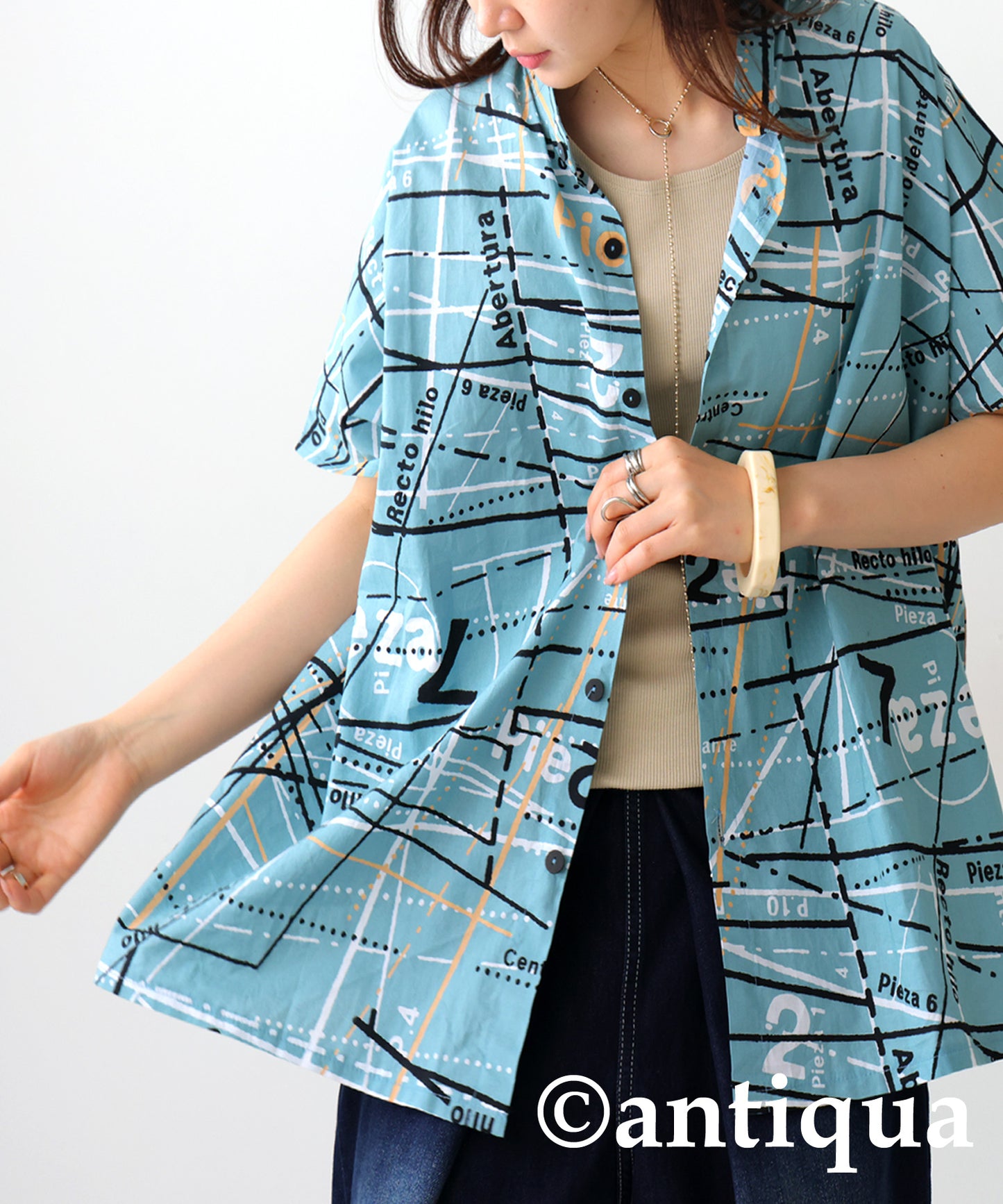 All-Over Pattern Shirt Ladies