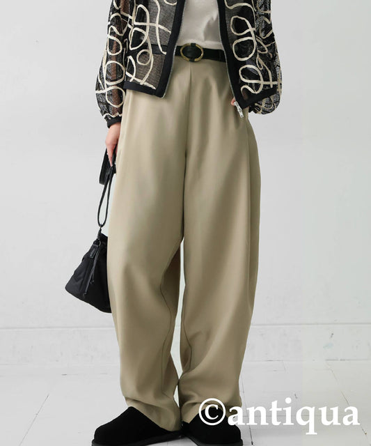 Tuck Design Pants Ladies