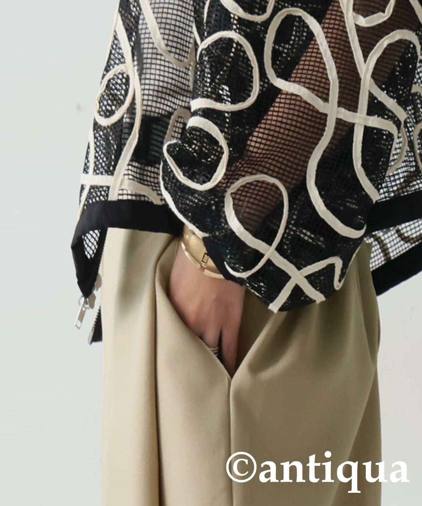 Tuck Design Pants Ladies