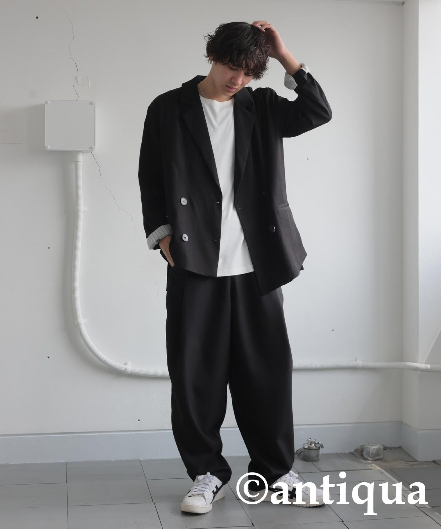 Men's Tuck Design Pants