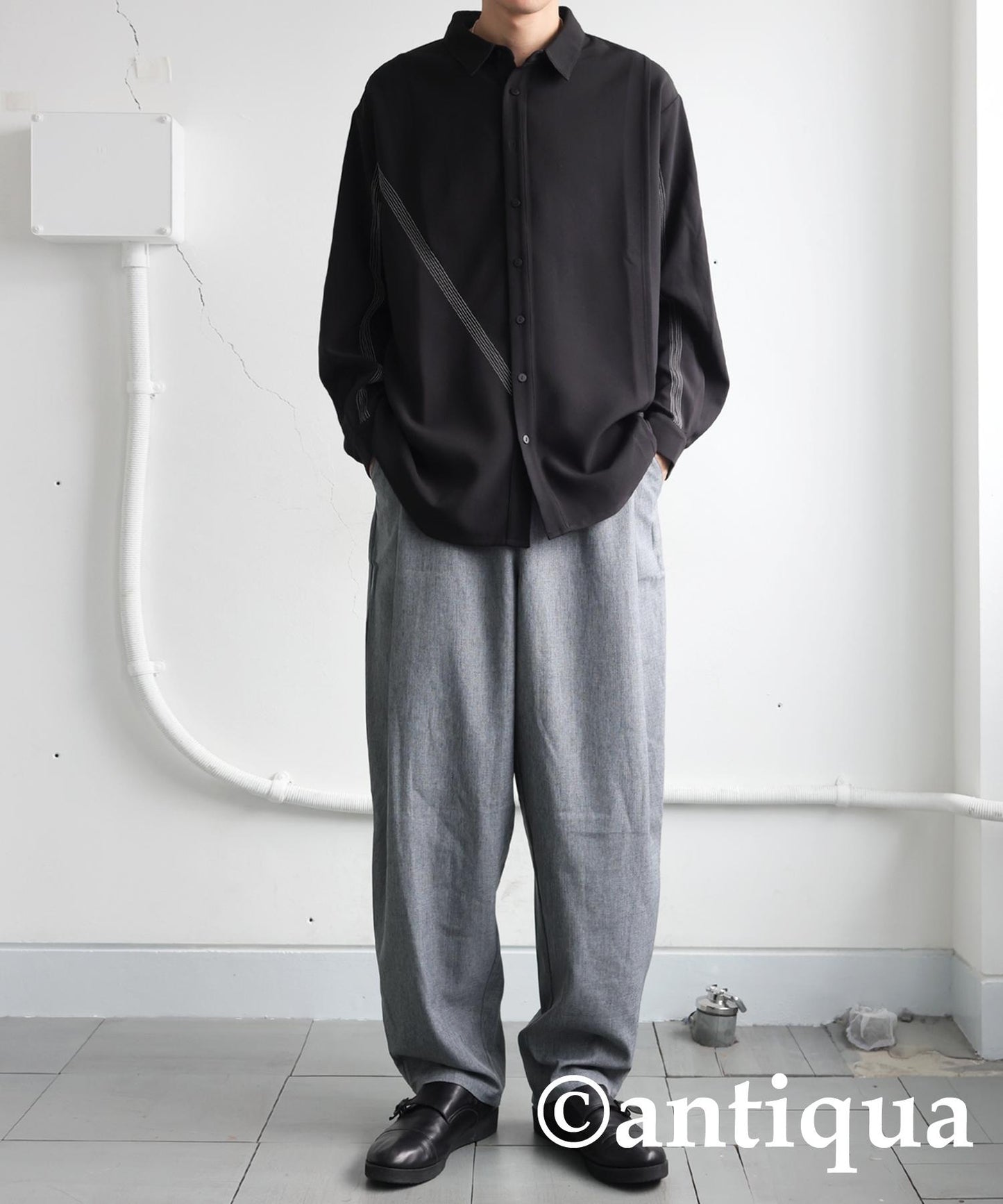 Men's Tuck Design Pants