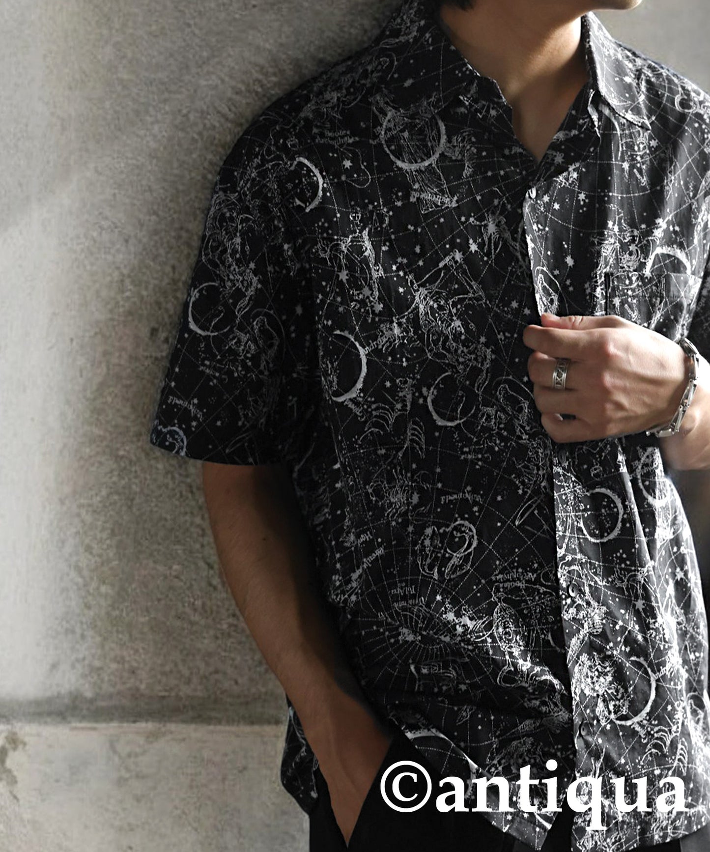 Constellation Pattern Design Shirt Men's