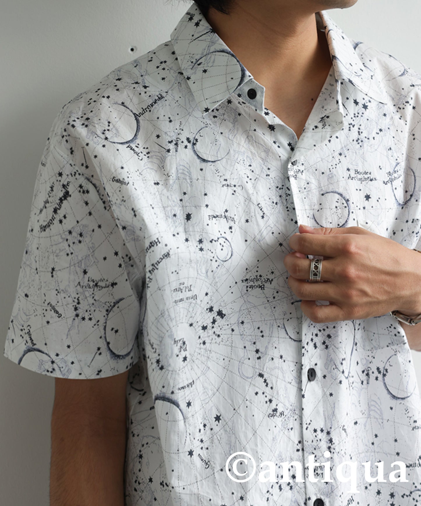 Constellation Pattern Design Shirt Men's