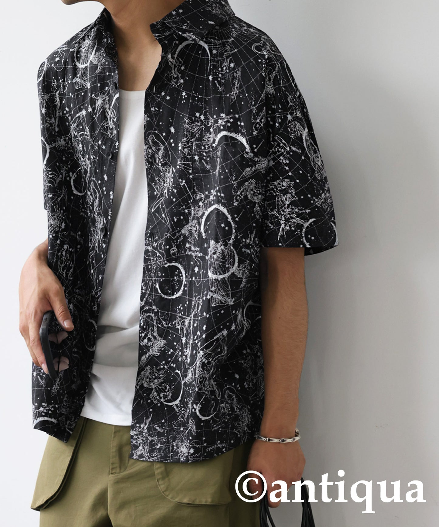 Constellation Pattern Design Shirt Men's