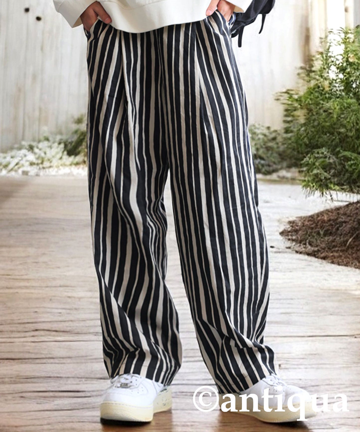 Striped Tuck Pants Men's