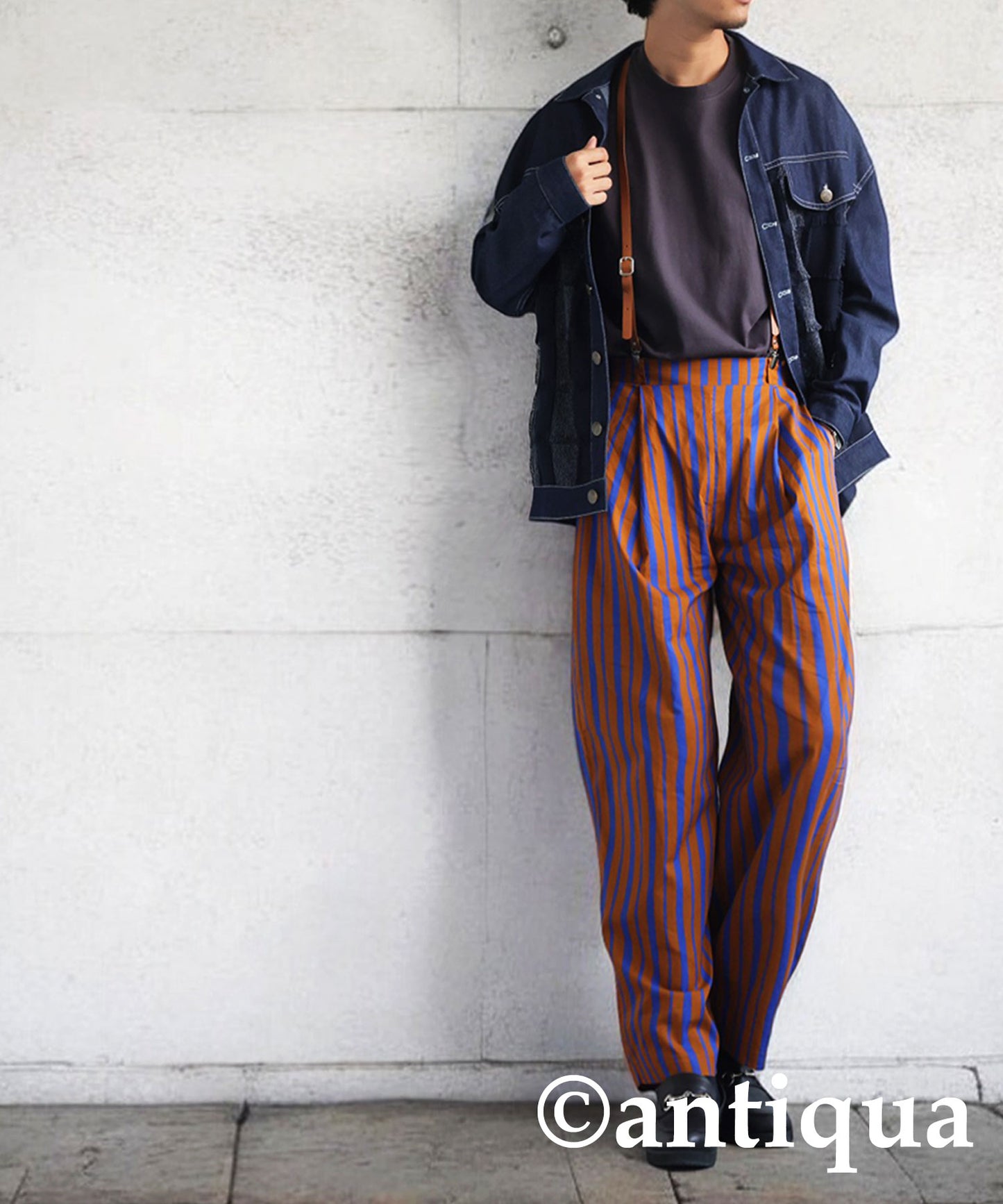 Striped Tuck Pants Men's