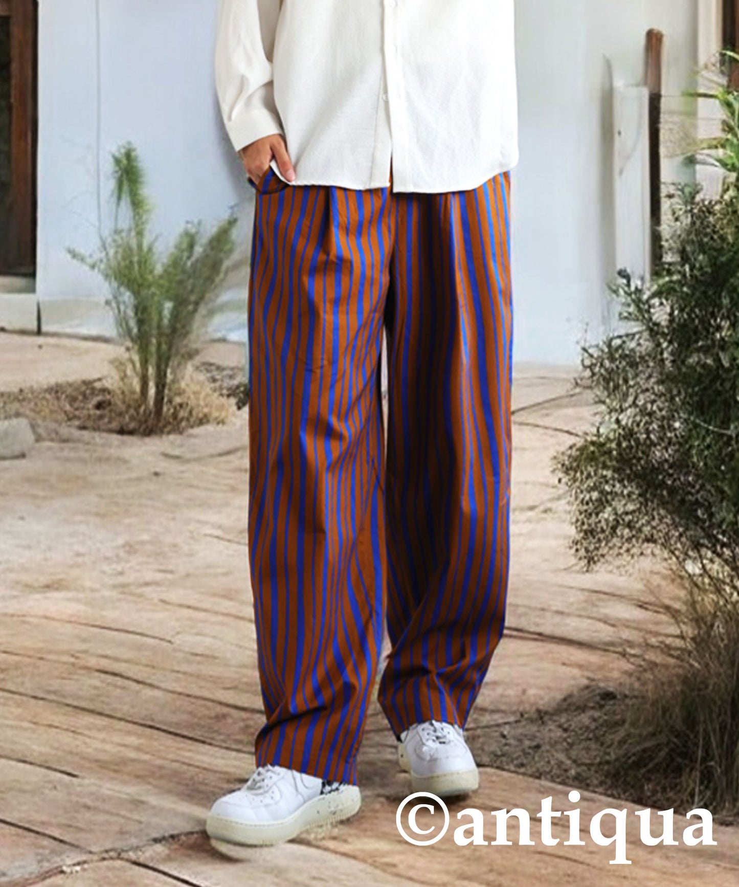 Striped Tuck Pants Men's