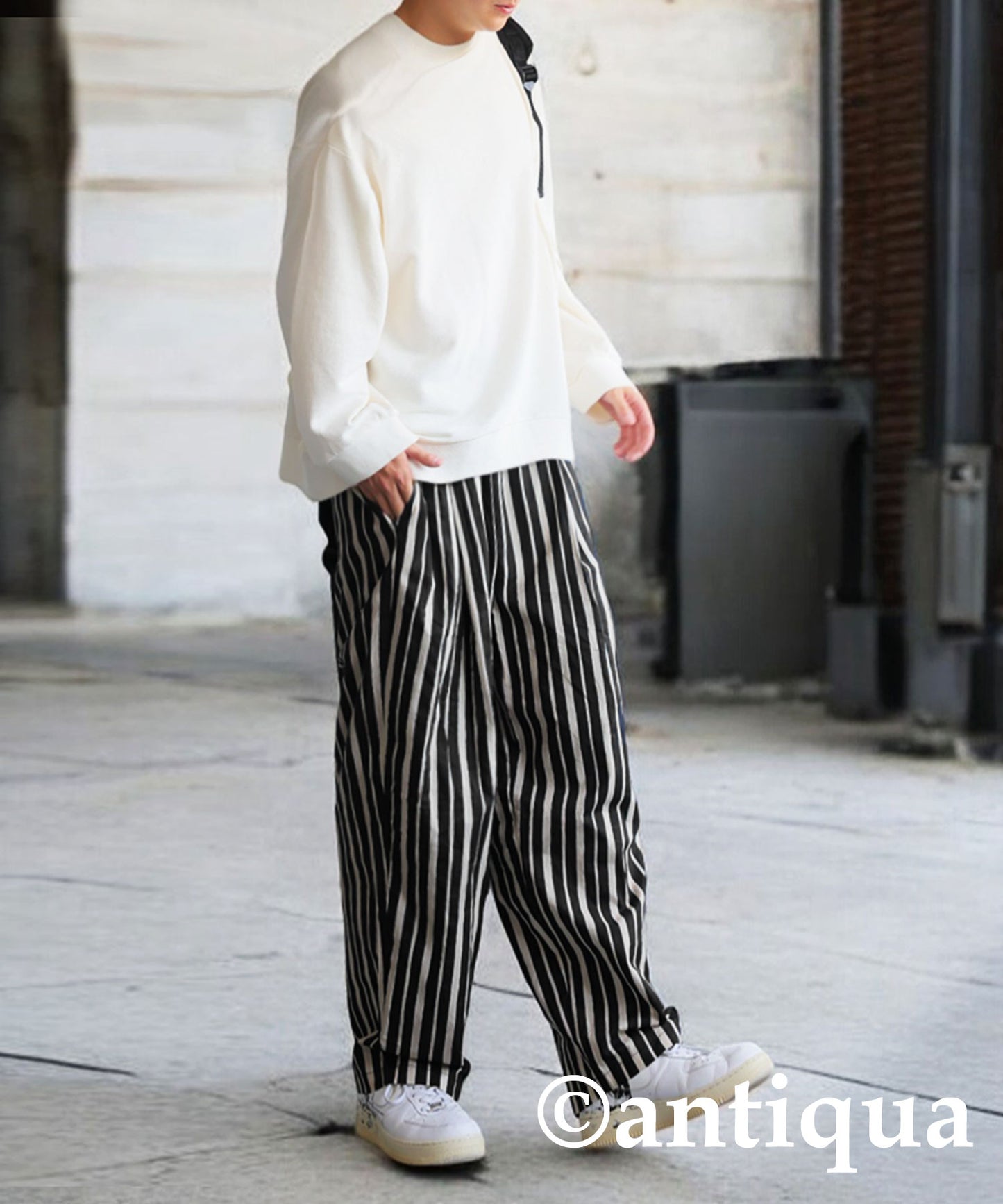 Striped Tuck Pants Men's