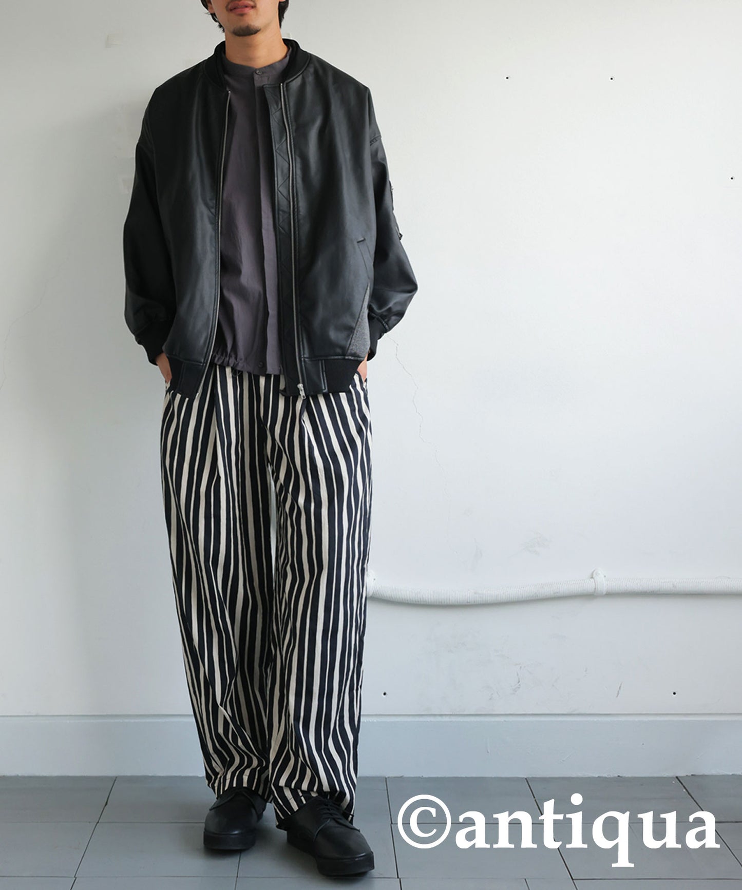 Striped Tuck Pants Men's