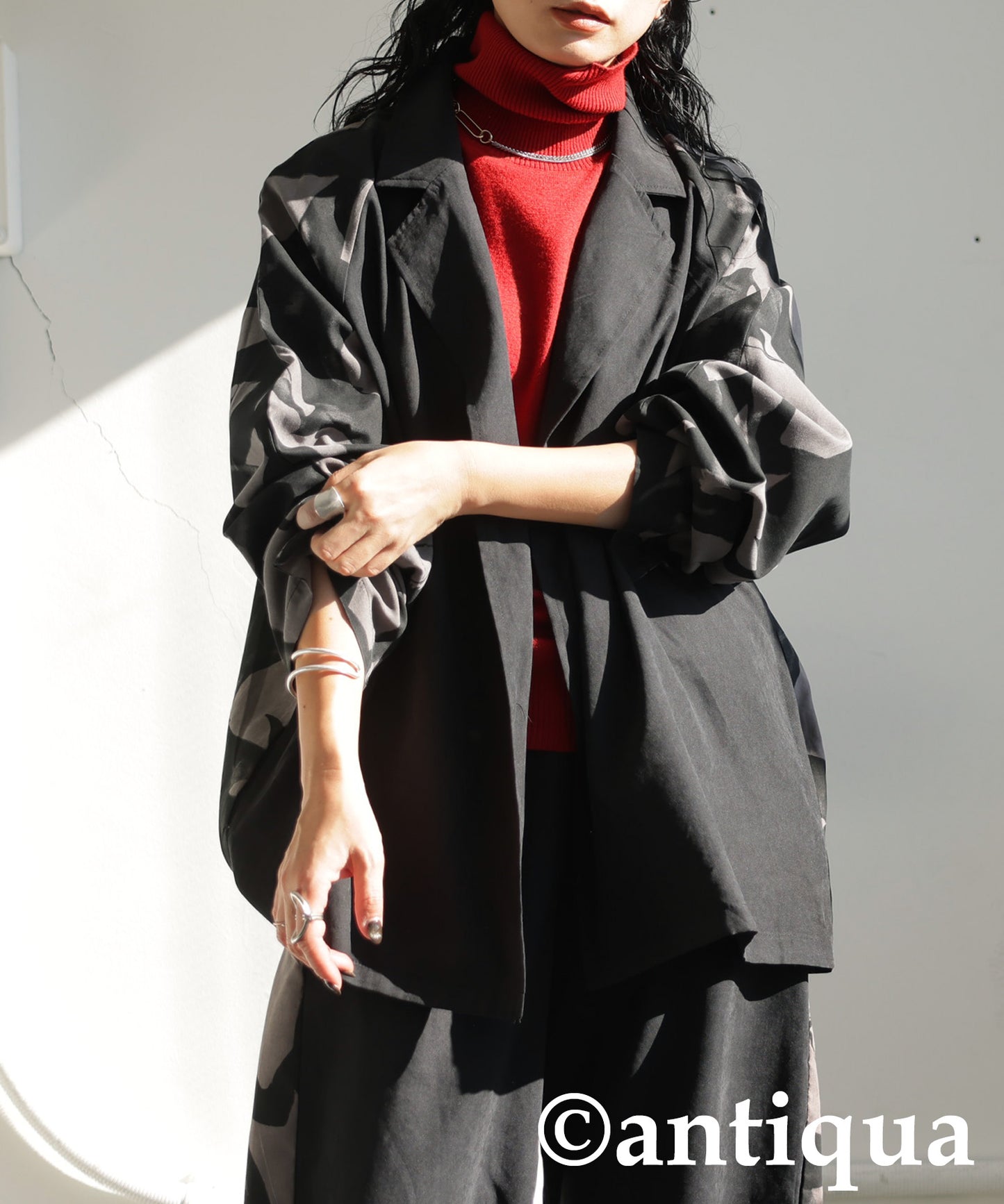Pattern Switching Jacket Ladies