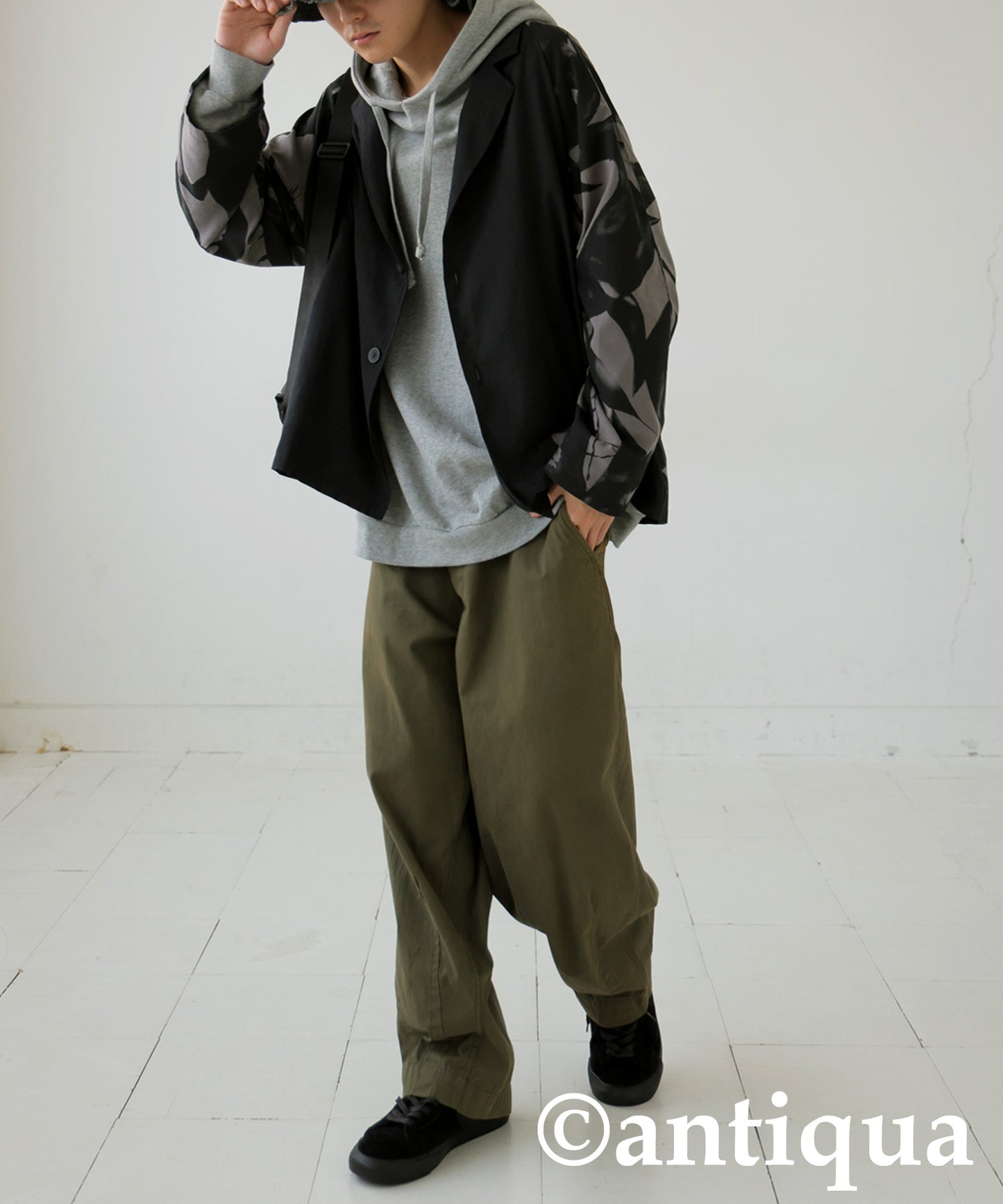 Pattern Switching Jacket Men's