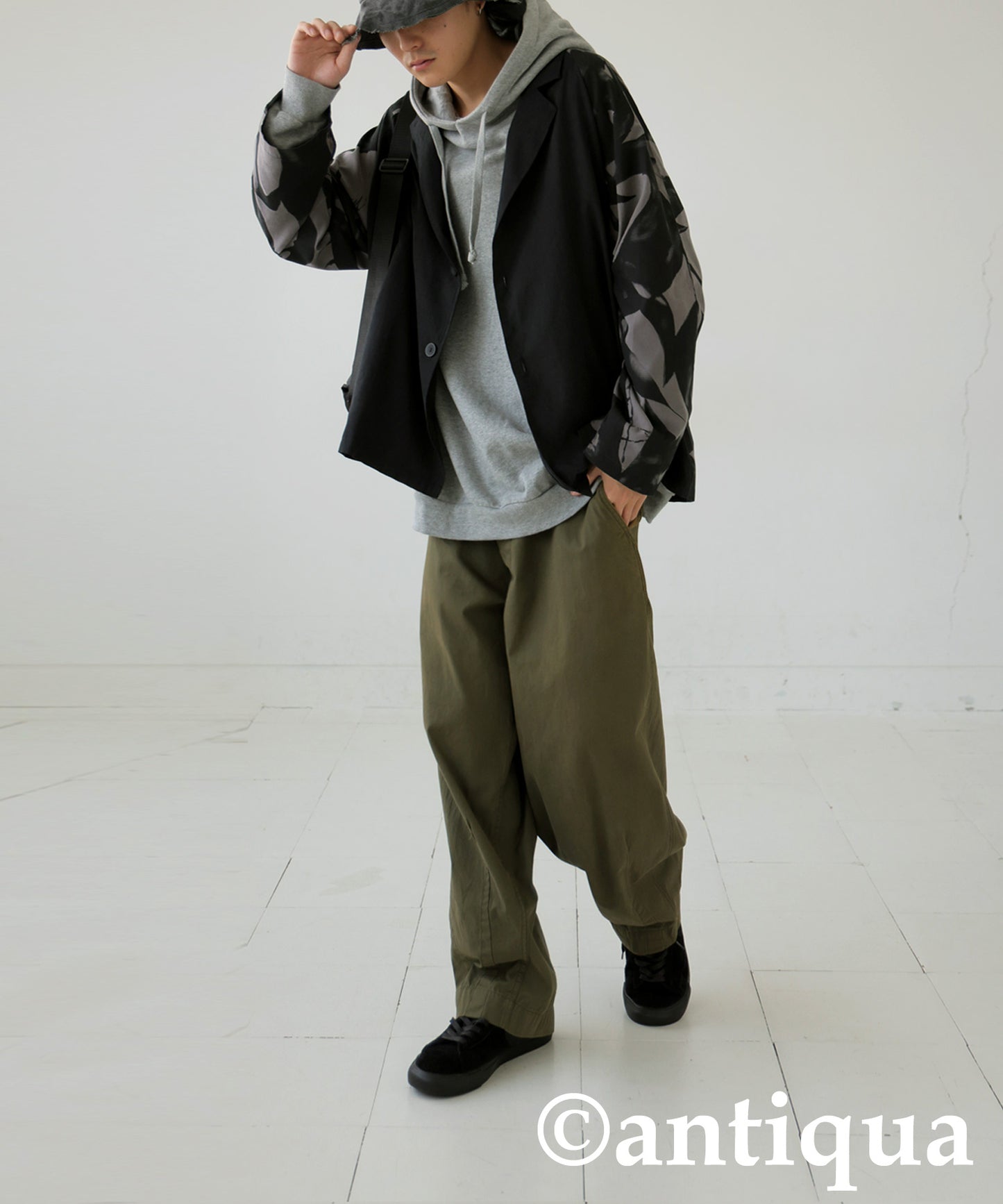 Pattern Switching Jacket Men's