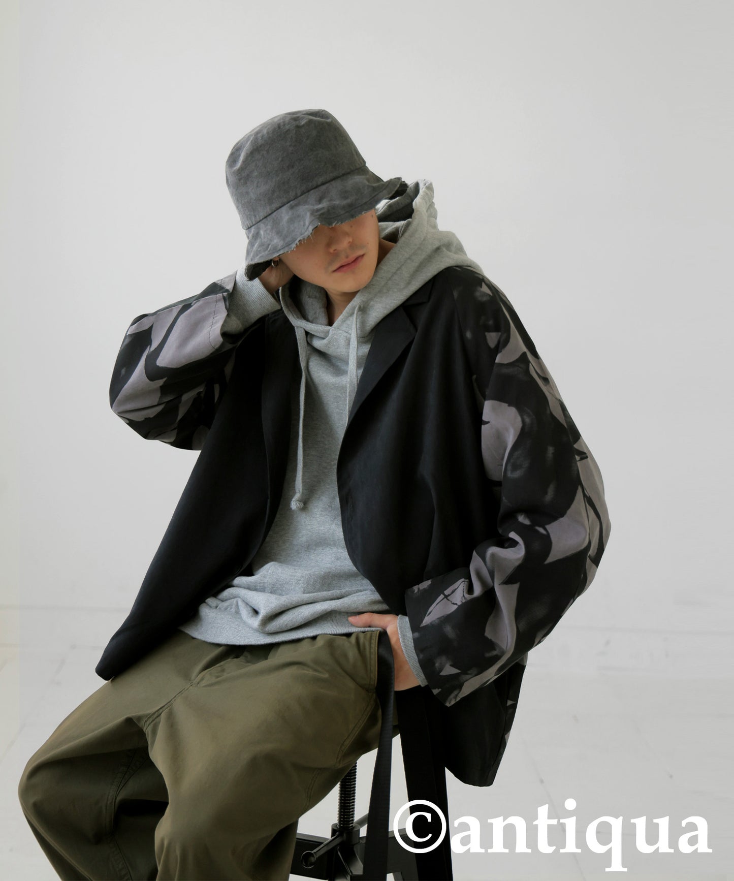 Pattern Switching Jacket Men's