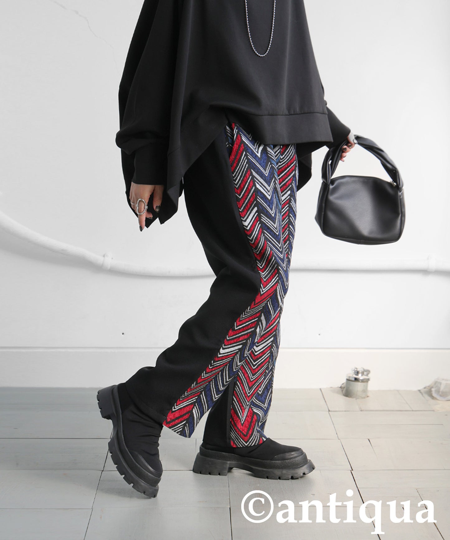 Herringbone Pattern Pants Ladies