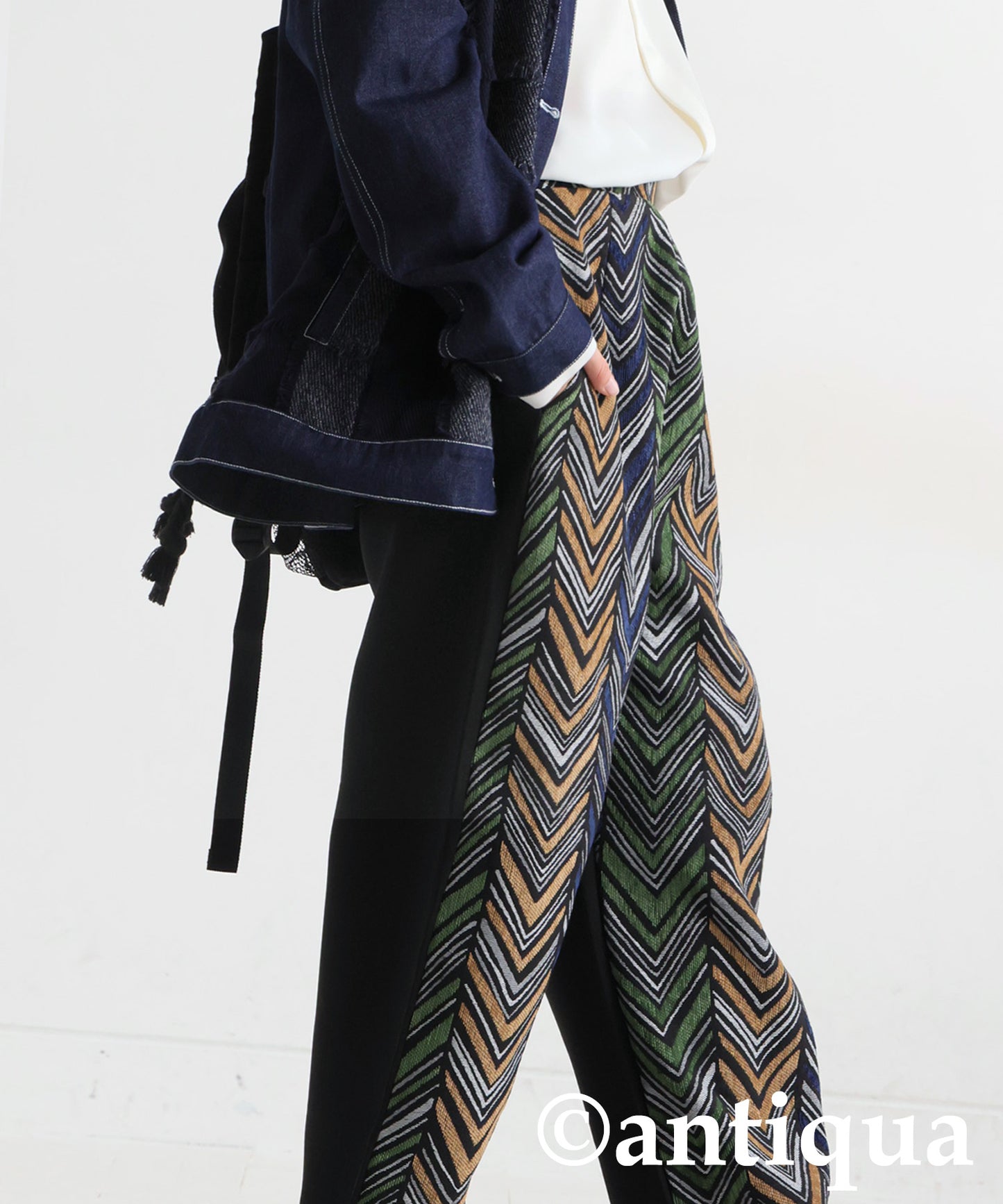 Herringbone Pattern Pants Ladies