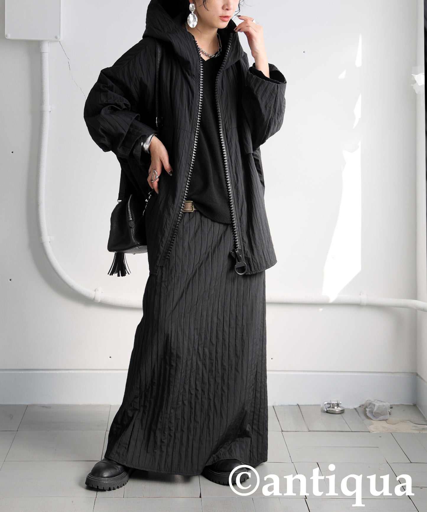 Striped Wrinkle Jacket Ladies