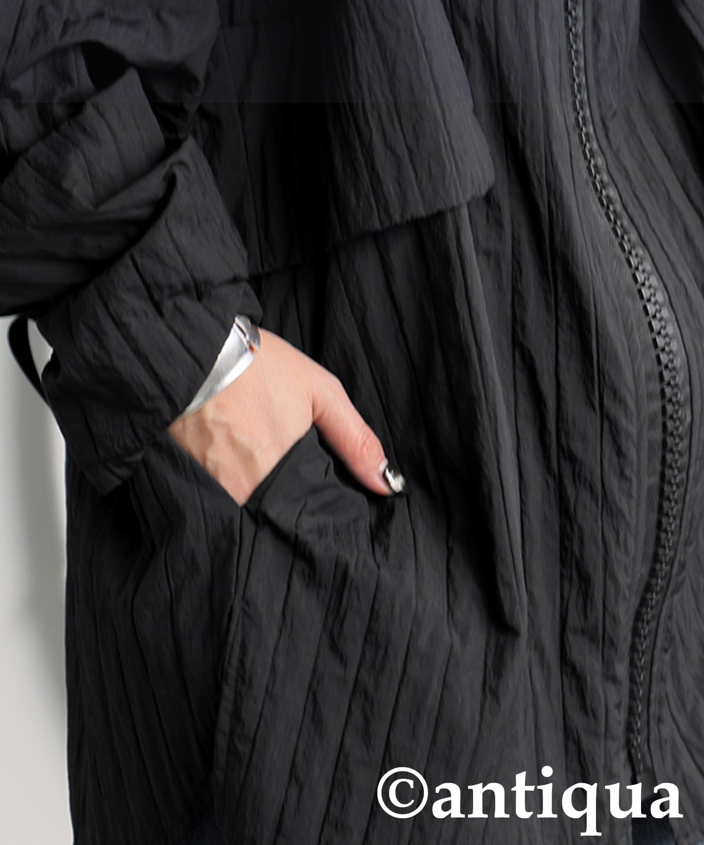 Striped Wrinkle Jacket Ladies
