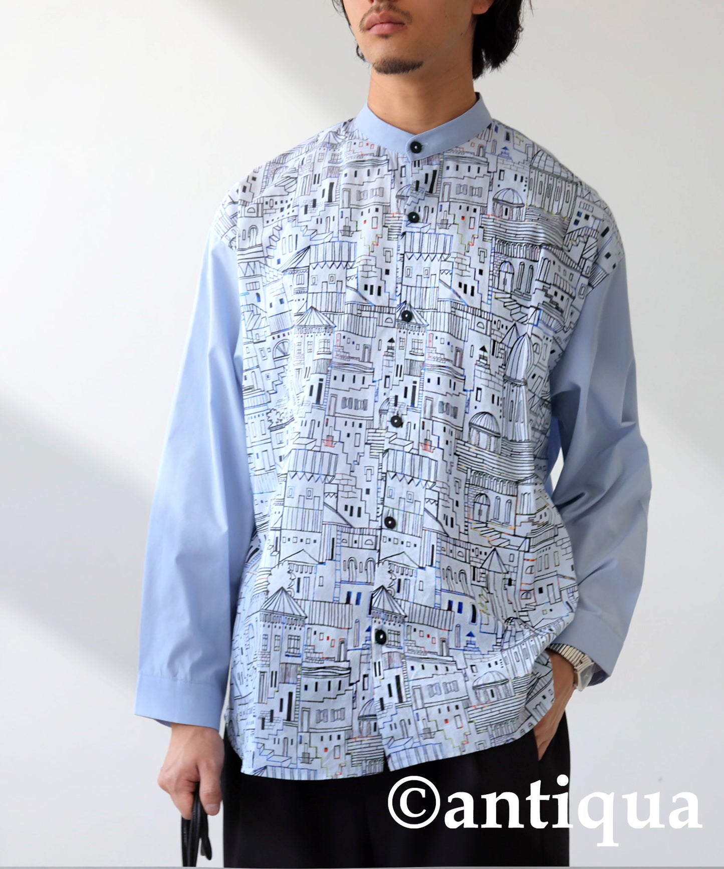 City Pattern Shirt Men's