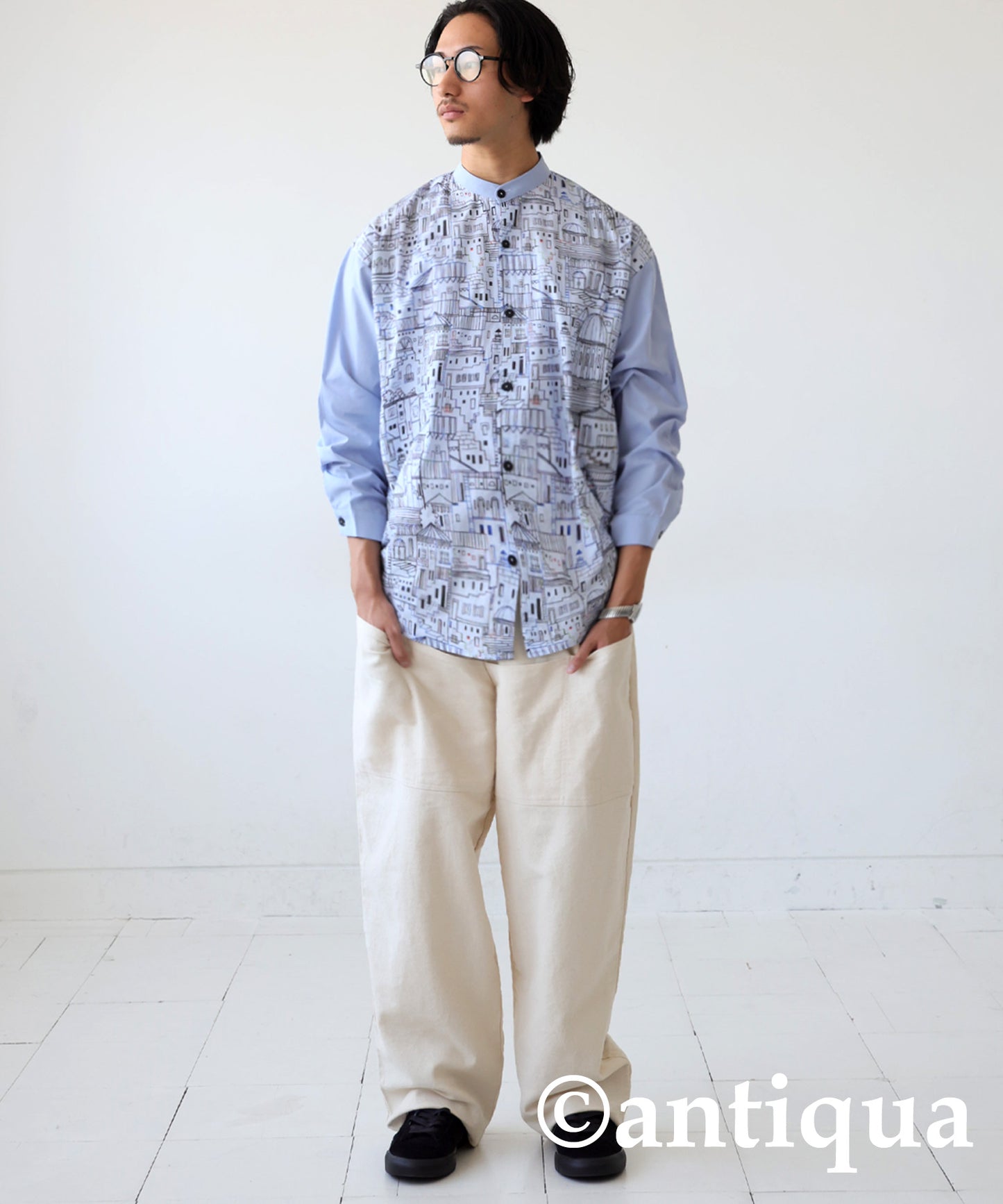 City Pattern Shirt Men's