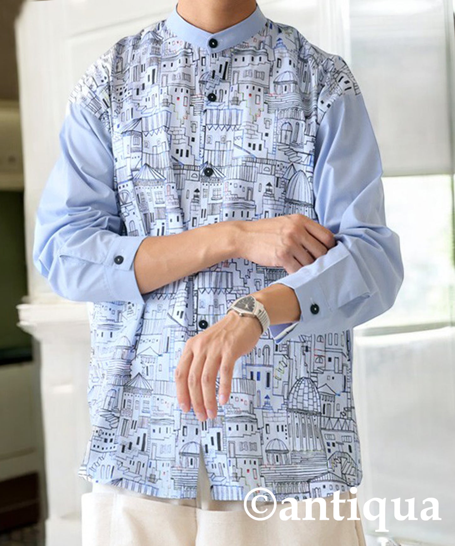 City Pattern Shirt Men's