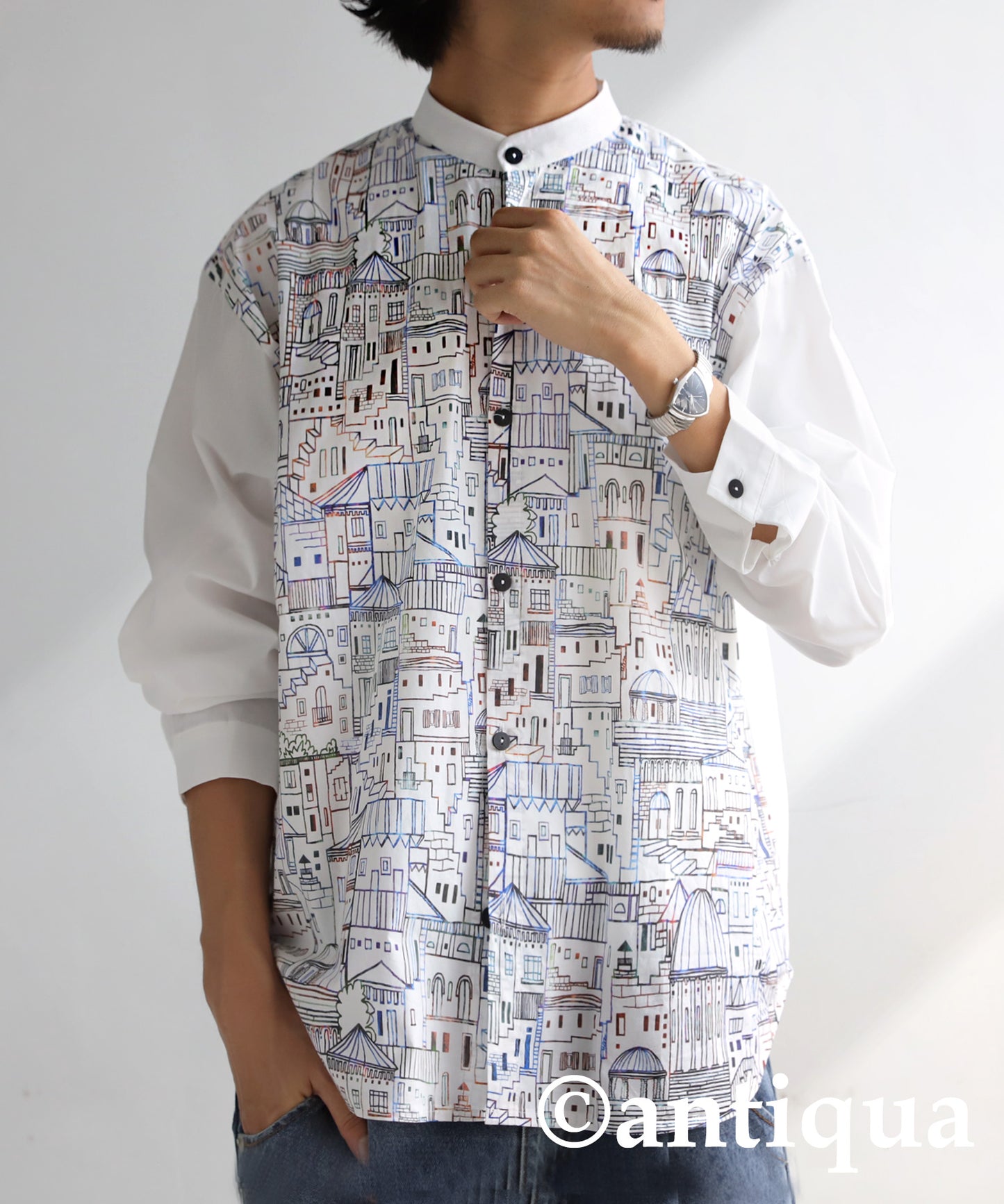 City Pattern Shirt Men's