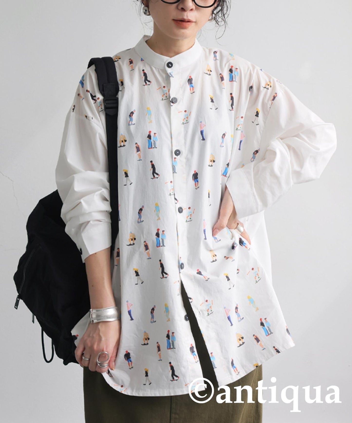 Ladies Human Pattern Shirt