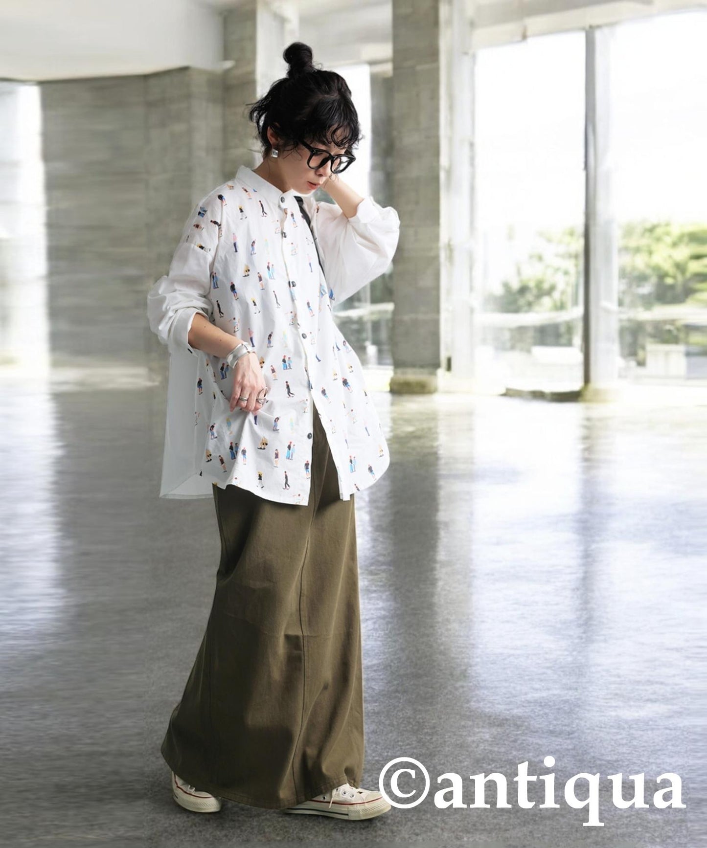 Ladies Human Pattern Shirt