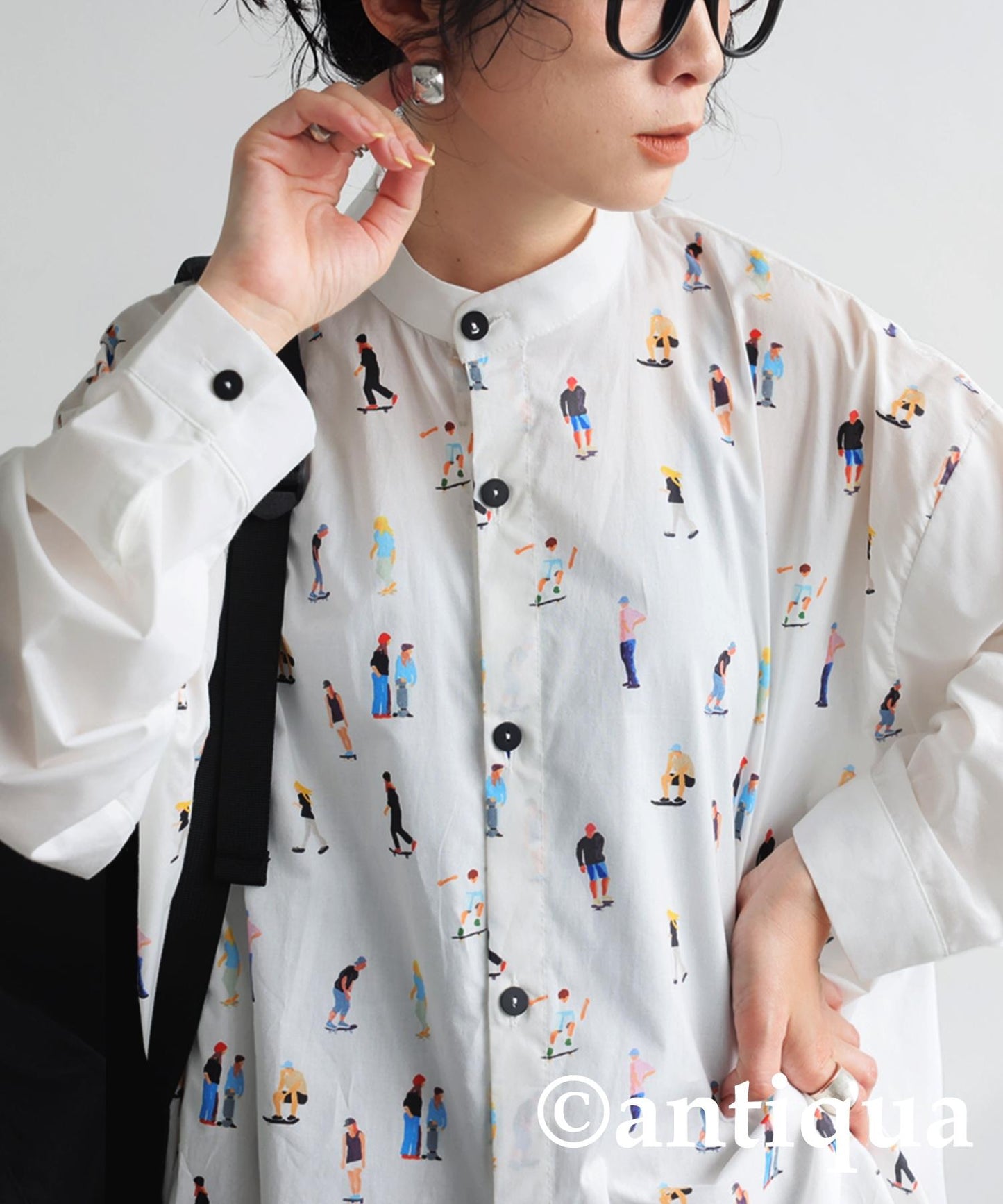 Ladies Human Pattern Shirt